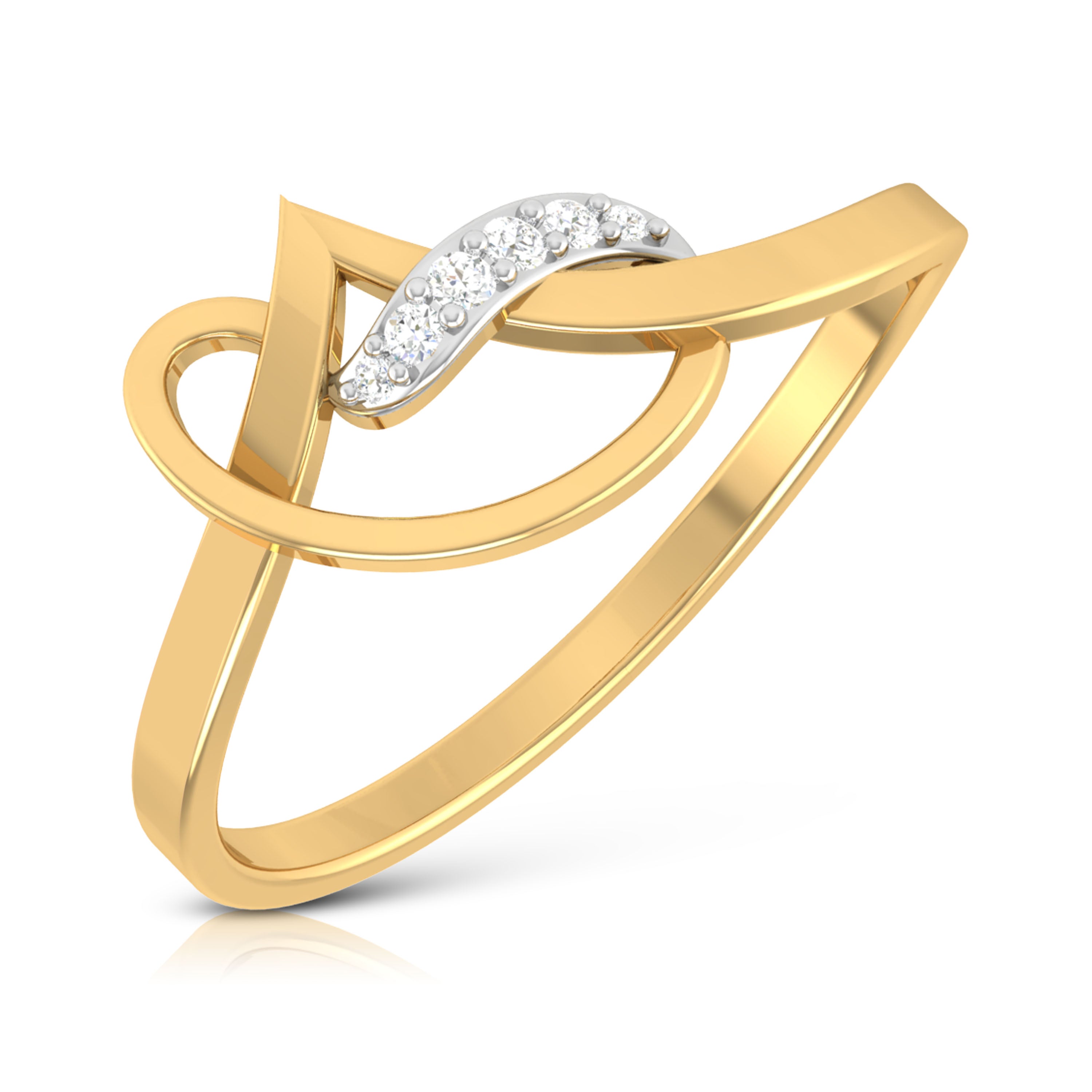 Ember Embrace 14Kt Diamond Ring