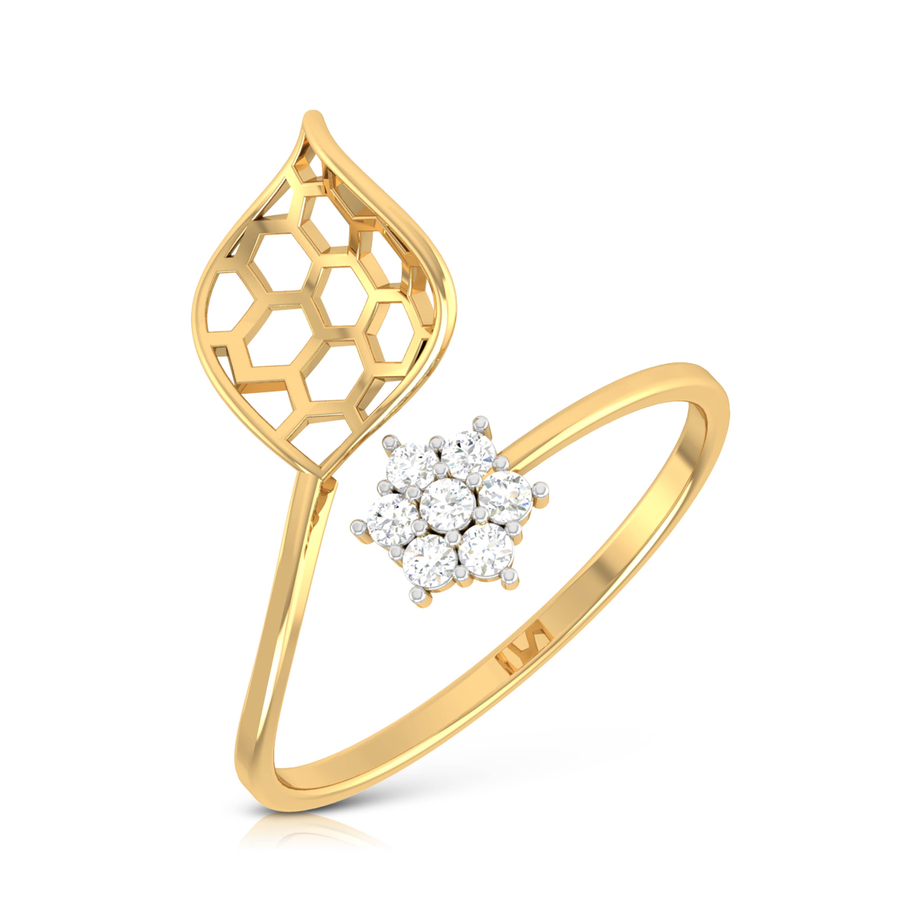 Regal Rosewood 14Kt Diamond Ring