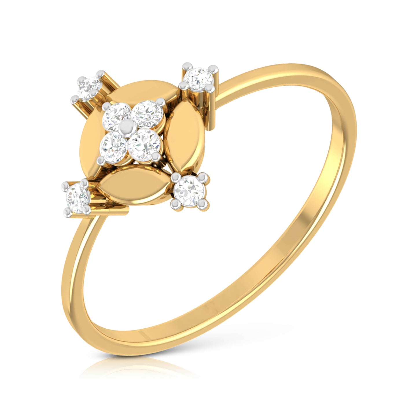Illustrious Iris 14Kt Diamond Ring