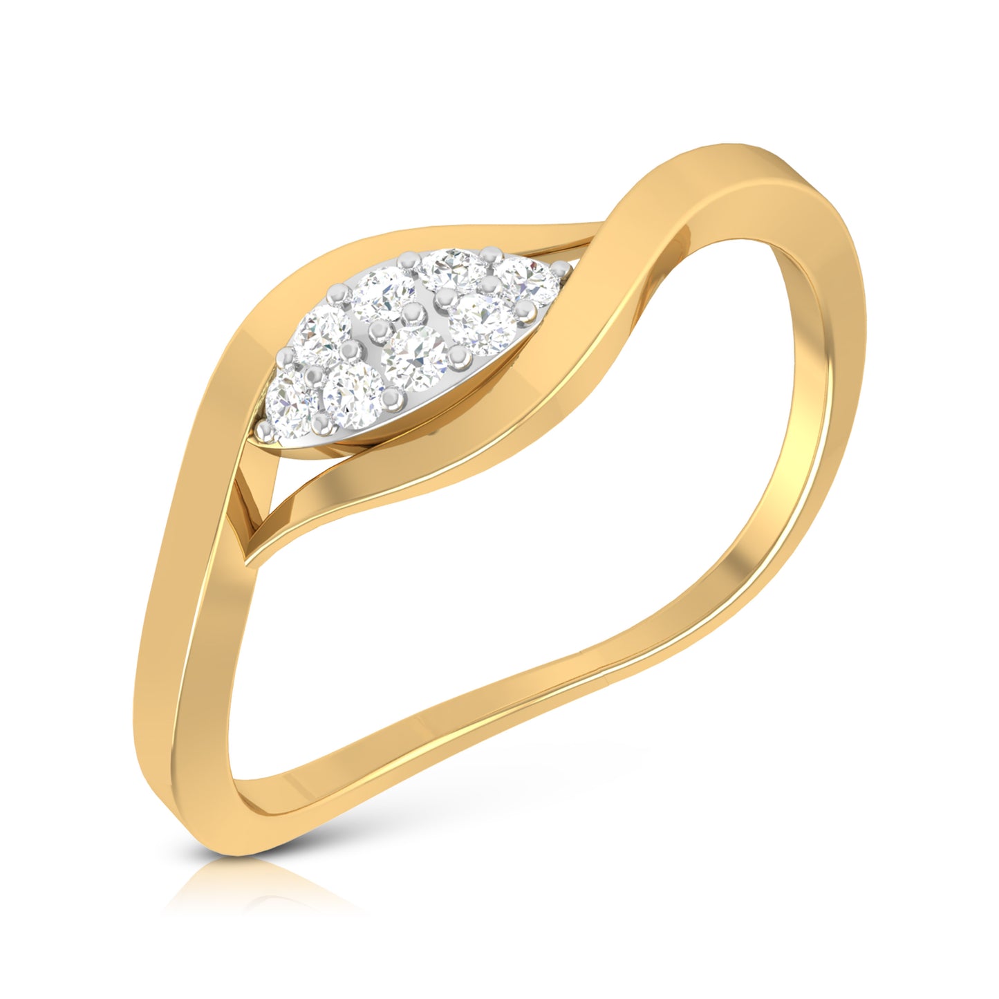 Diamond Dewdrop 18Kt Delight Ring
