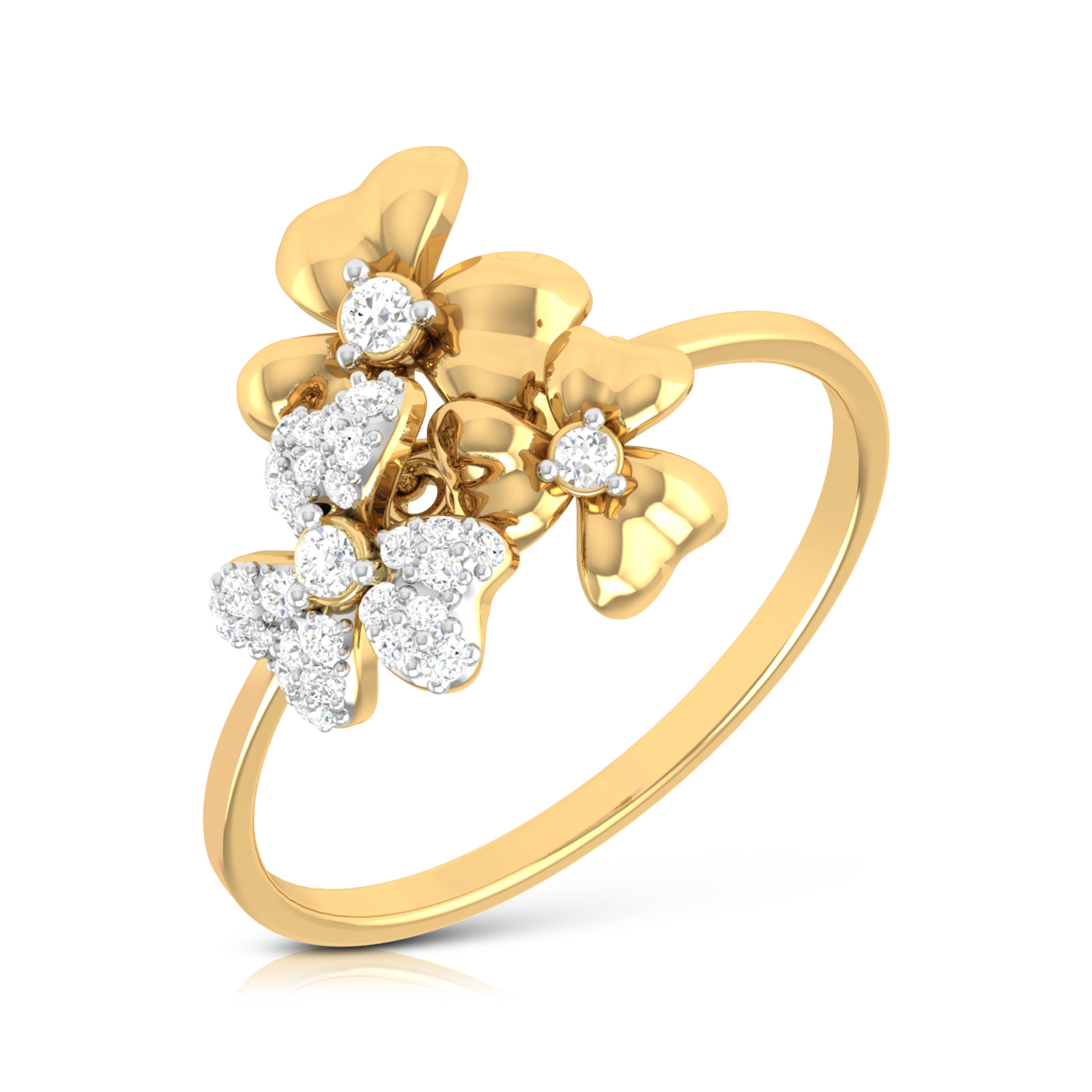 Blushing Breeze 14Kt Diamond Ring