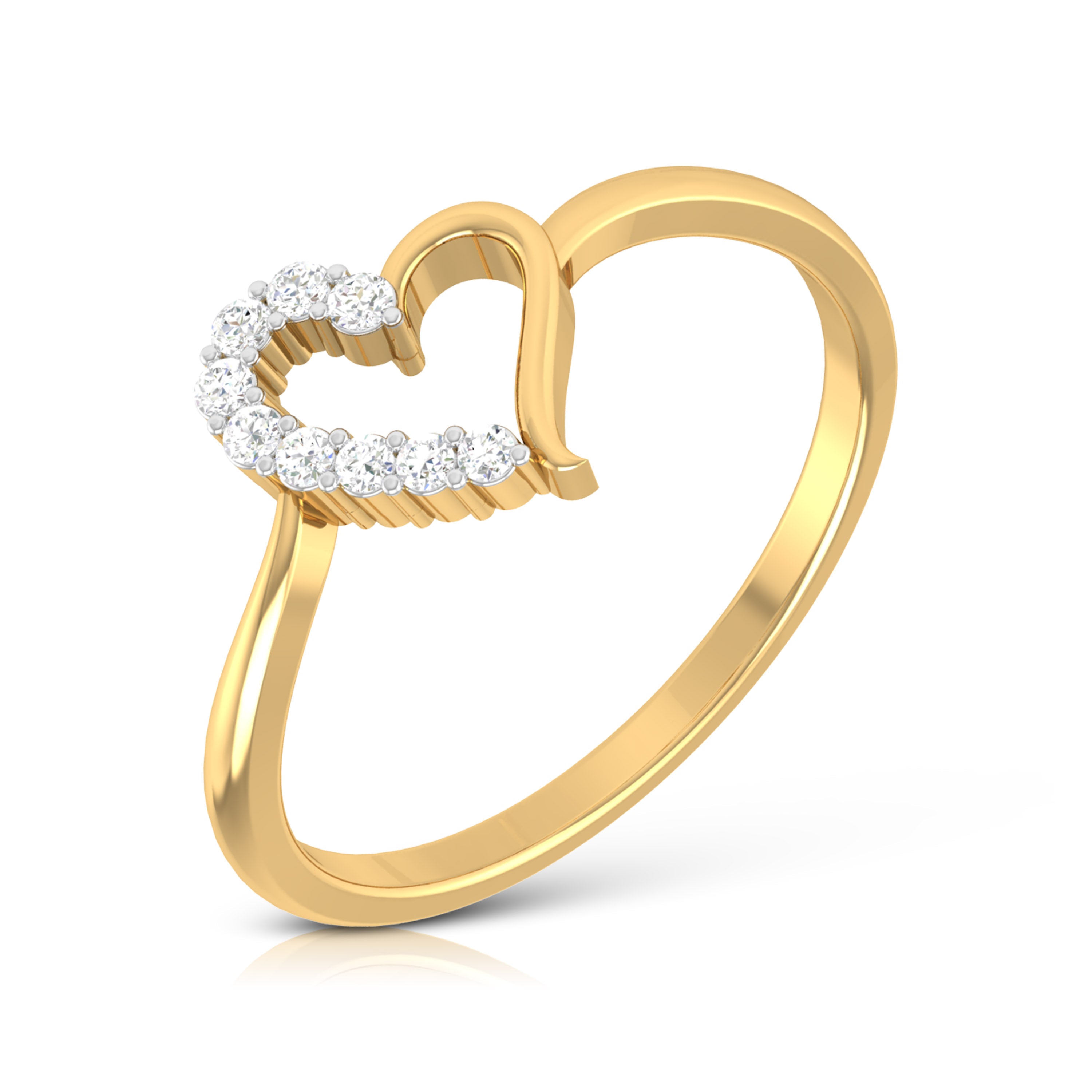 Cosmic Crescendo 14Kt Diamond Ring