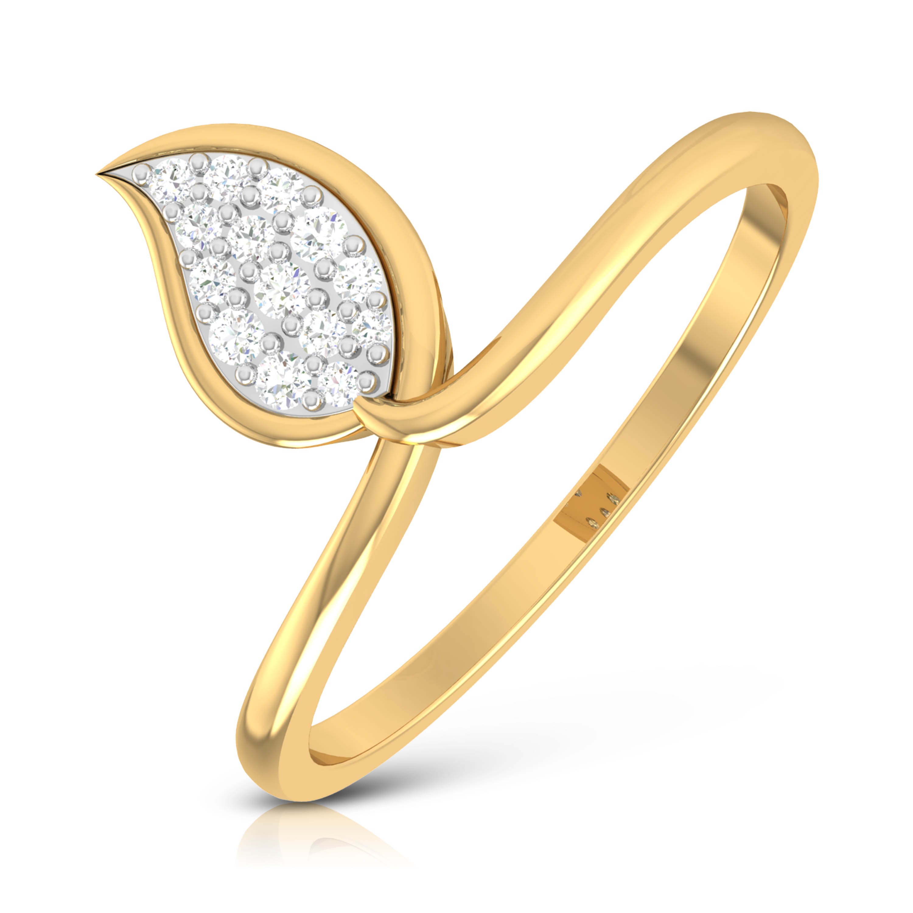 Whispering Willowbloom 14Kt Diamond Ring