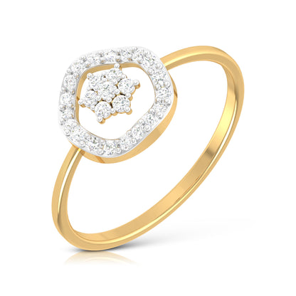 Radiant Rhapsody 18Kt Diamond Ring