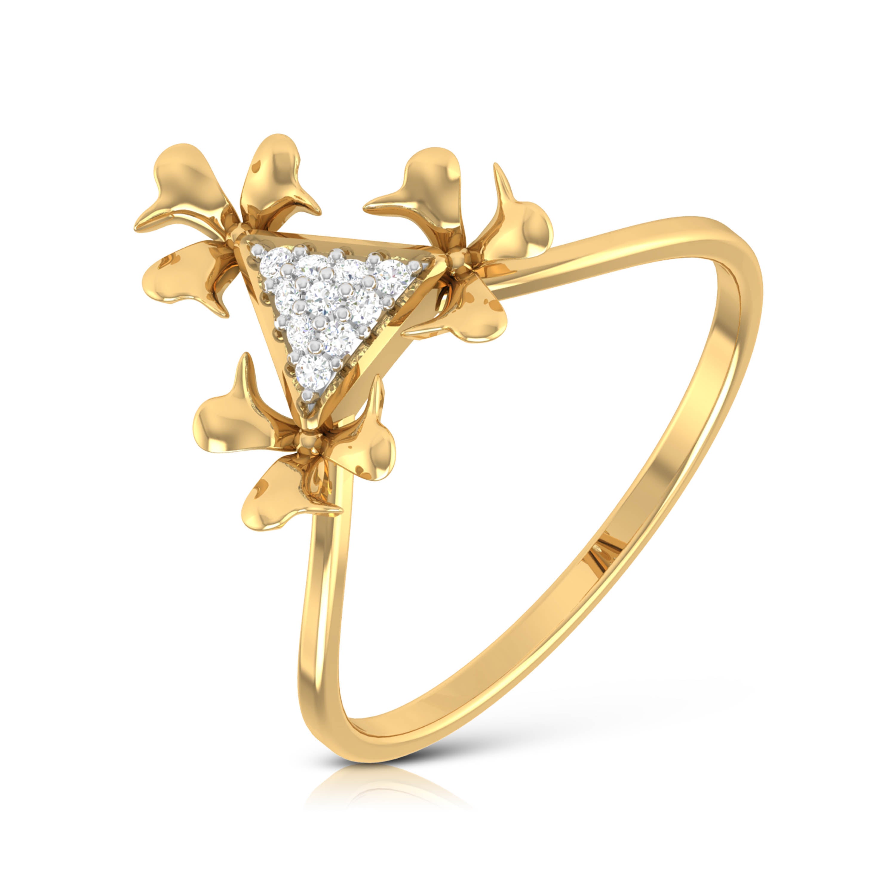 Aurora Azura 14Kt Diamond Ring
