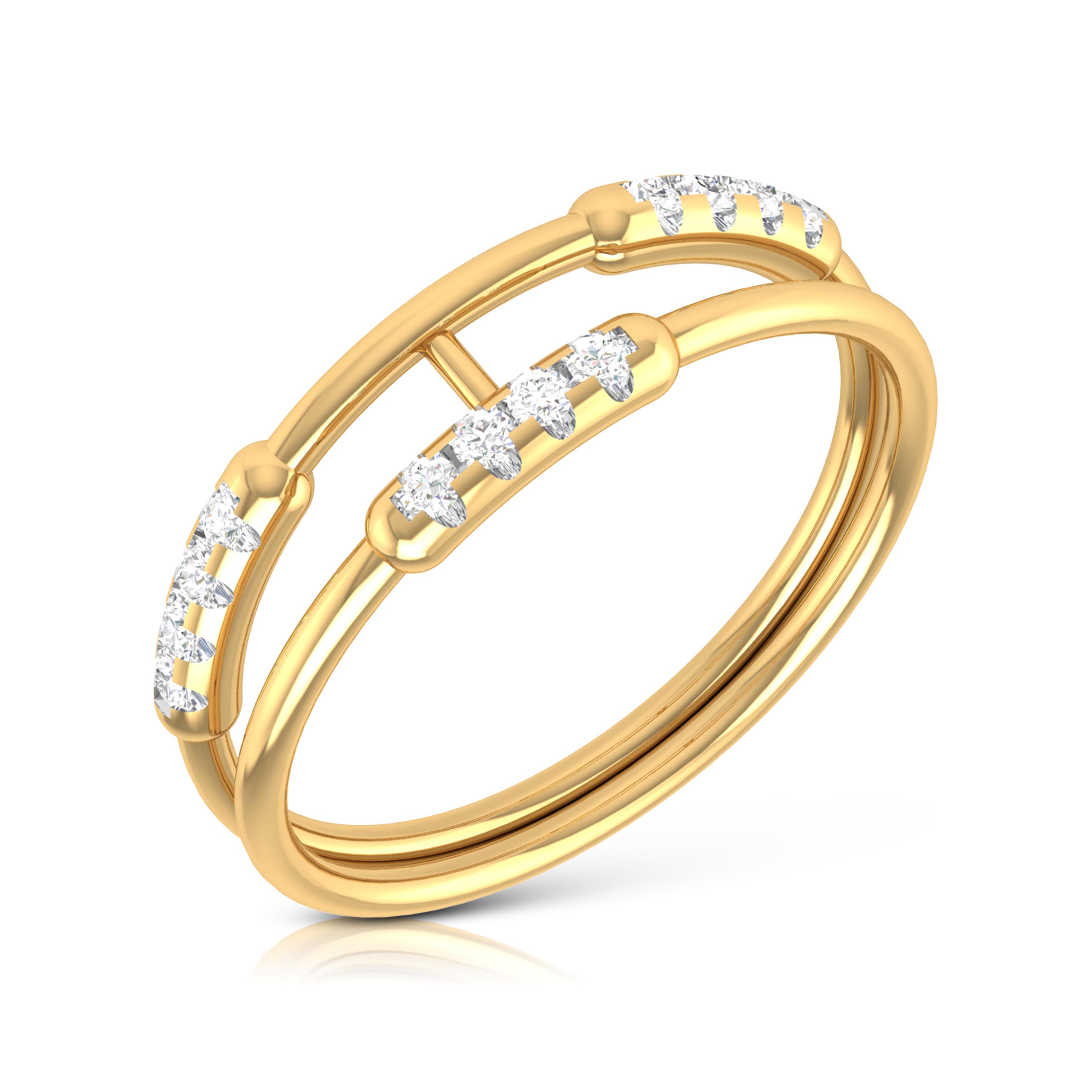 Lustrous Luminance 14Kt Diamond Ring
