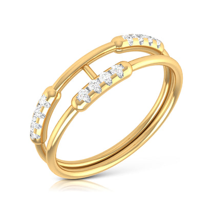 Lustrous Luminance 14Kt Diamond Ring