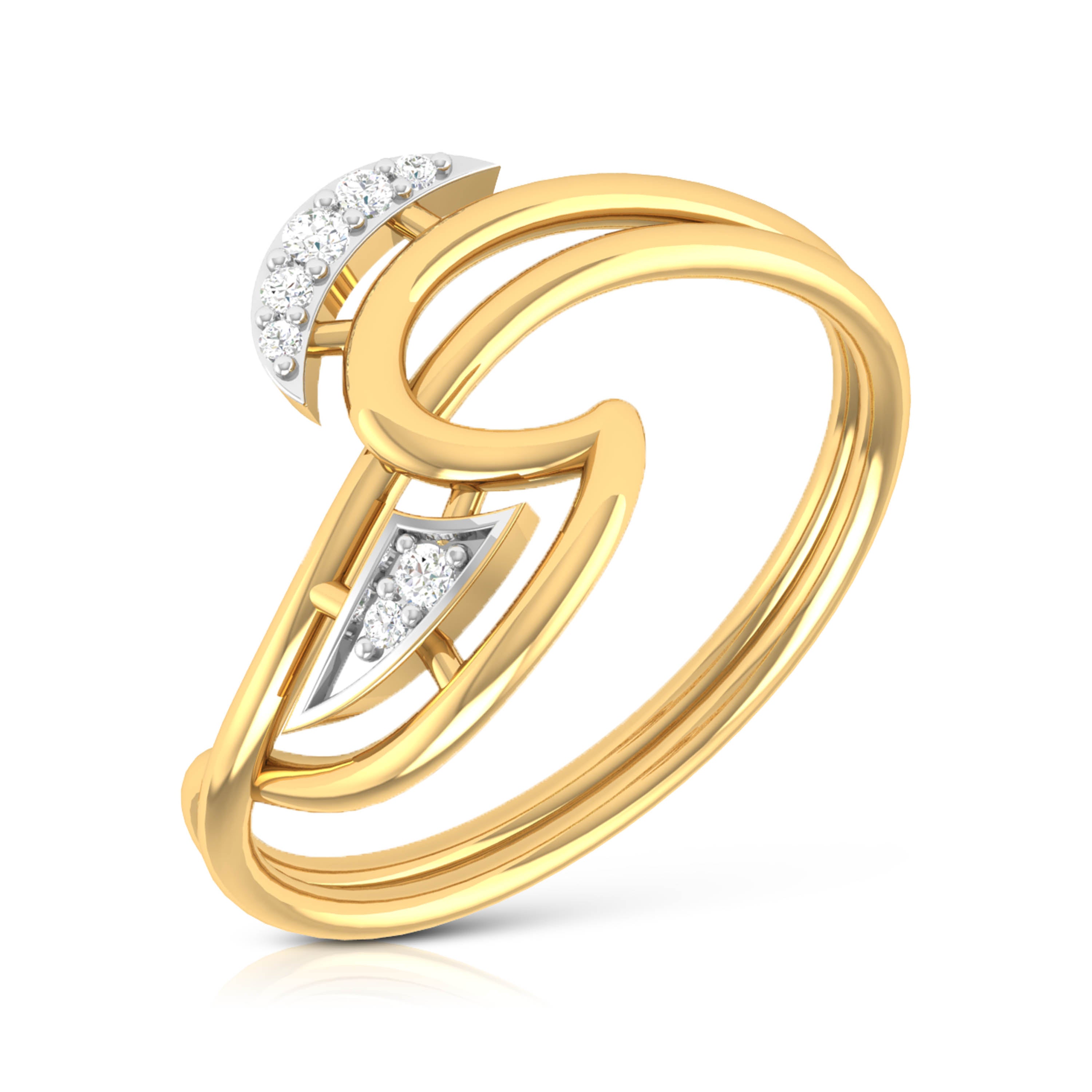 Ember Elegance 14Kt Diamond Ring