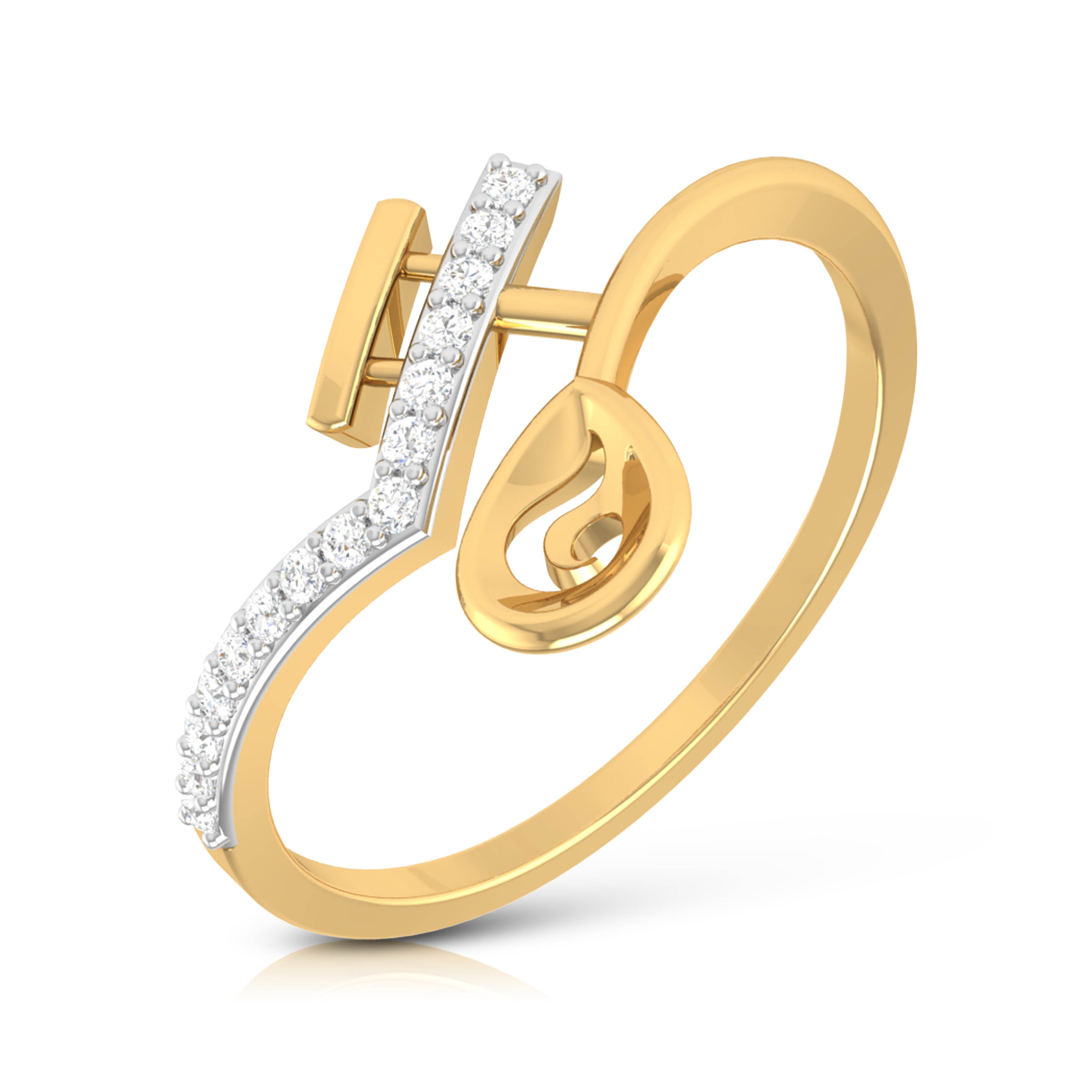 Ethereal Equinox Elegance 14Kt Diamond Ring
