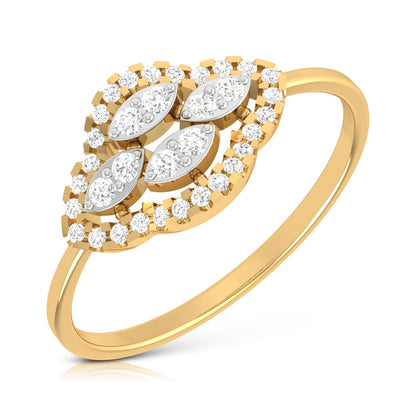 Blushing Bloom Bouquet 18Kt Diamond Ring