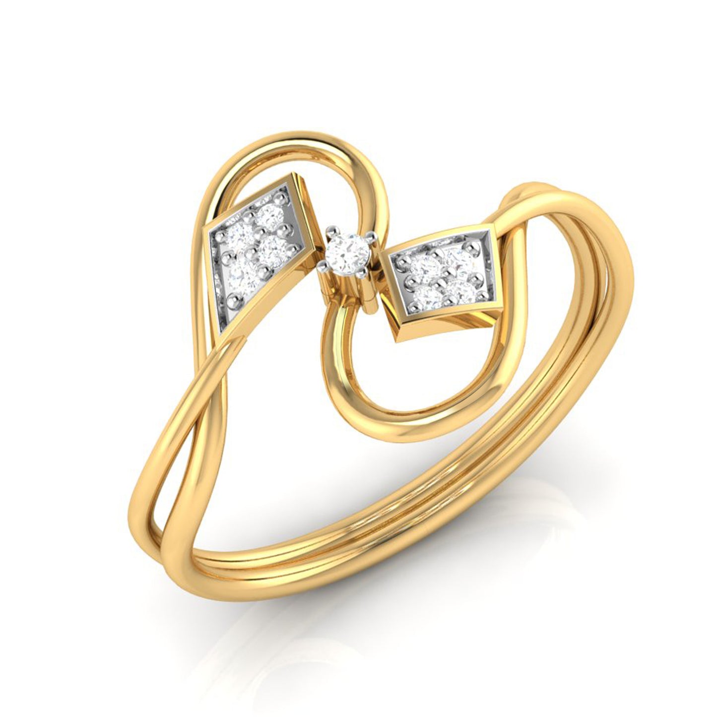 Diamond Dewfall Drift 18Kt Diamond Ring