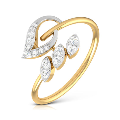 Celestial Cascade Crown 18Kt Diamond Ring
