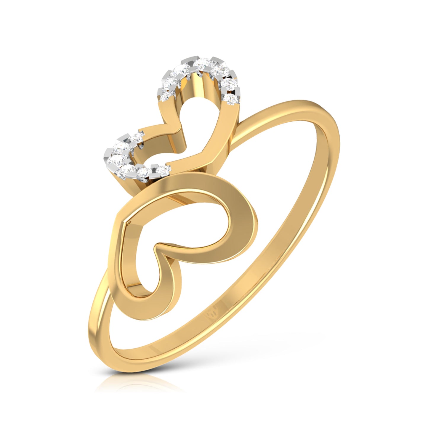 Gilded Grace Gratitude 14Kt Diamond Ring