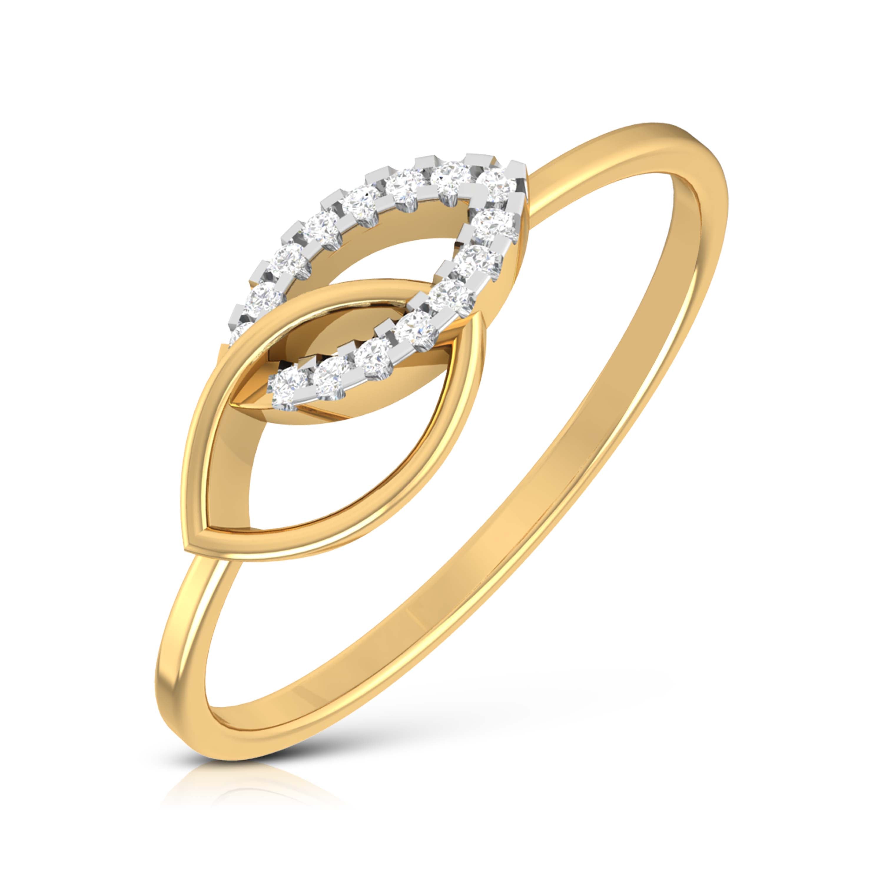 Aurora Azura Allure 14Kt Diamond Ring