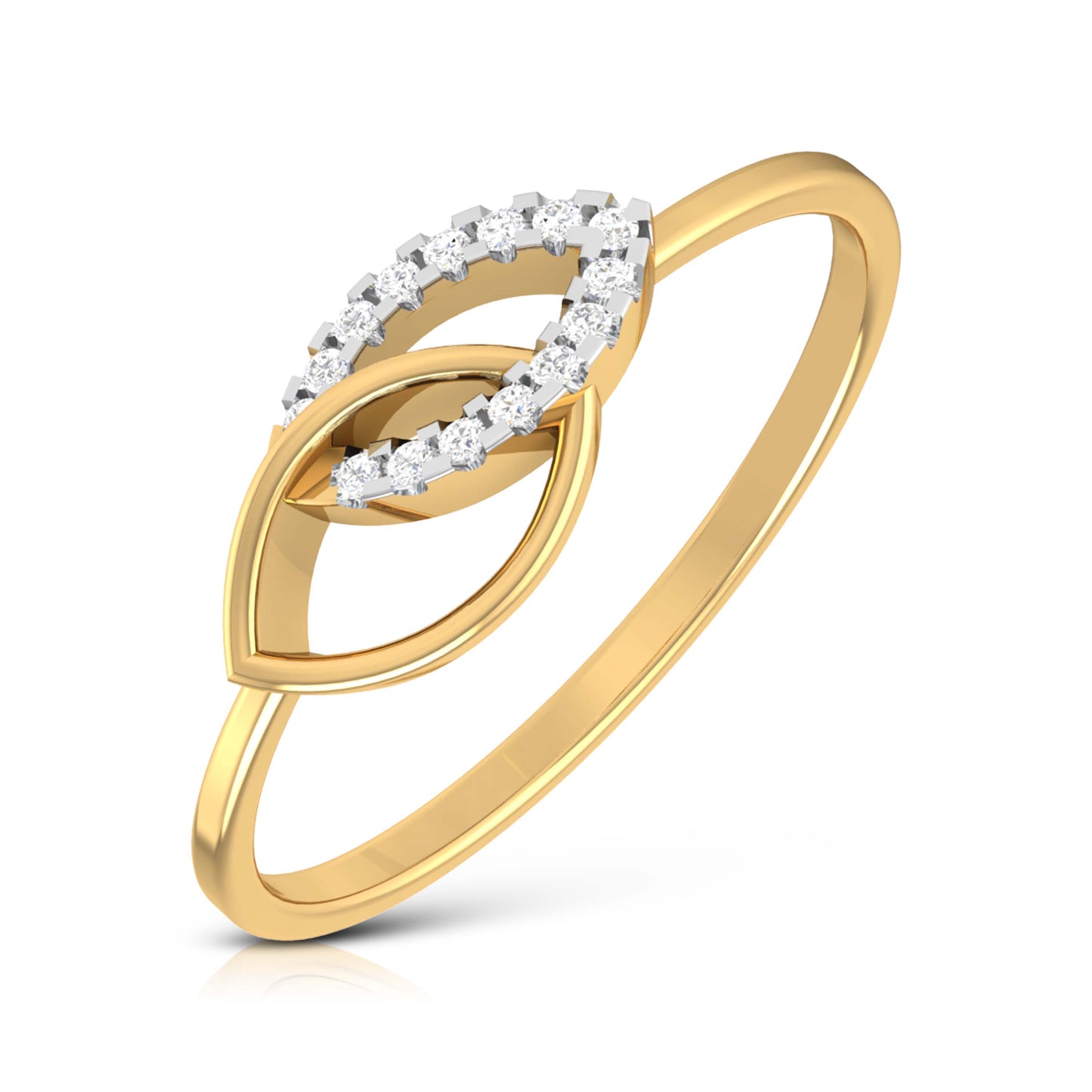 Aurora Azura Allure 14Kt Diamond Ring