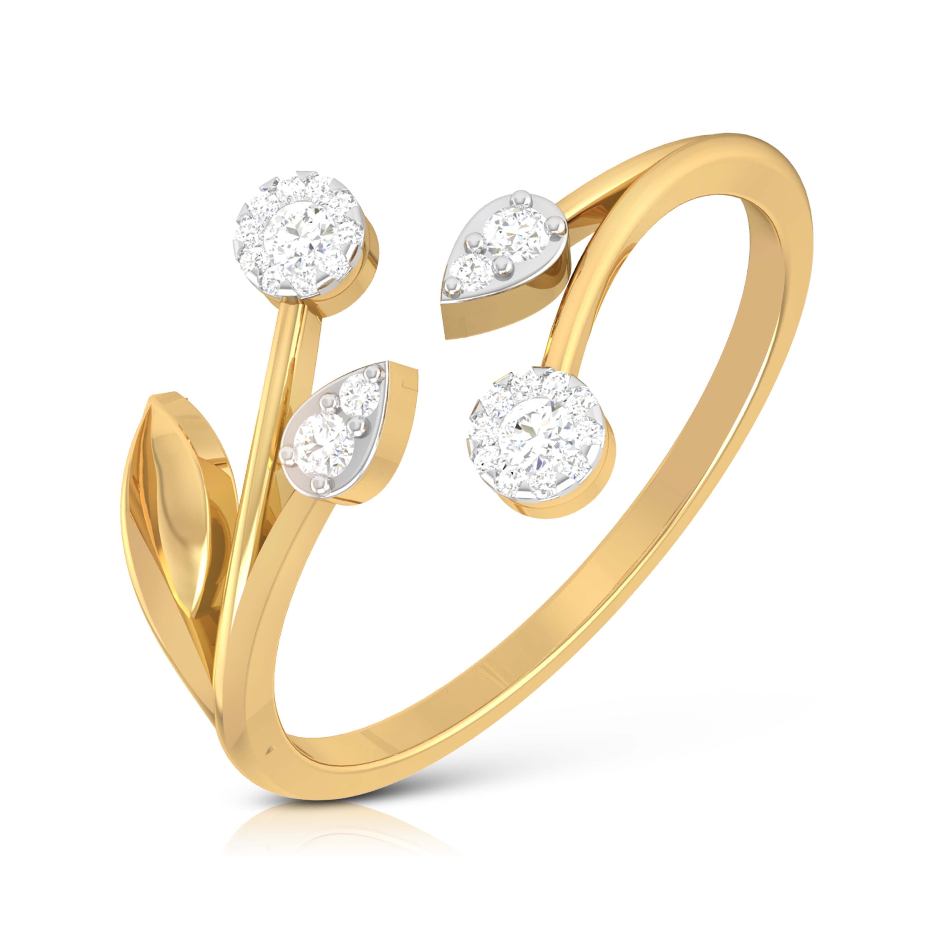 Ember Embrace Eternal Flame 14Kt Diamond Ring