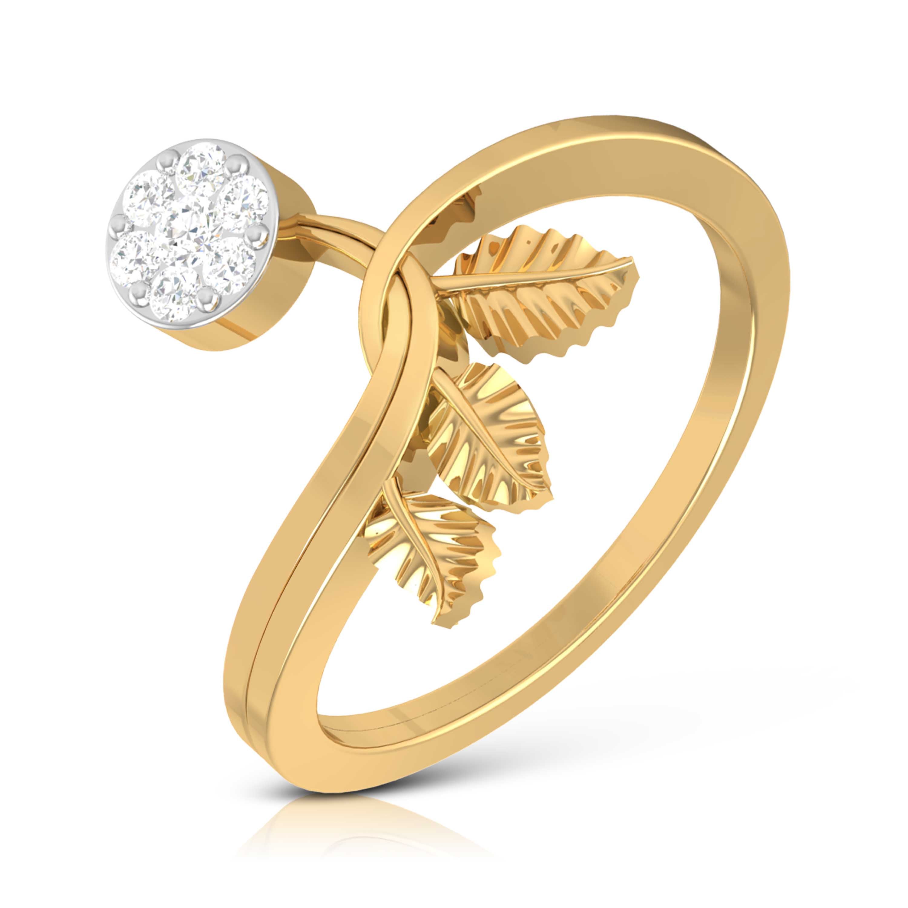 Celestial Citrine Splendor 14Kt Diamond Ring