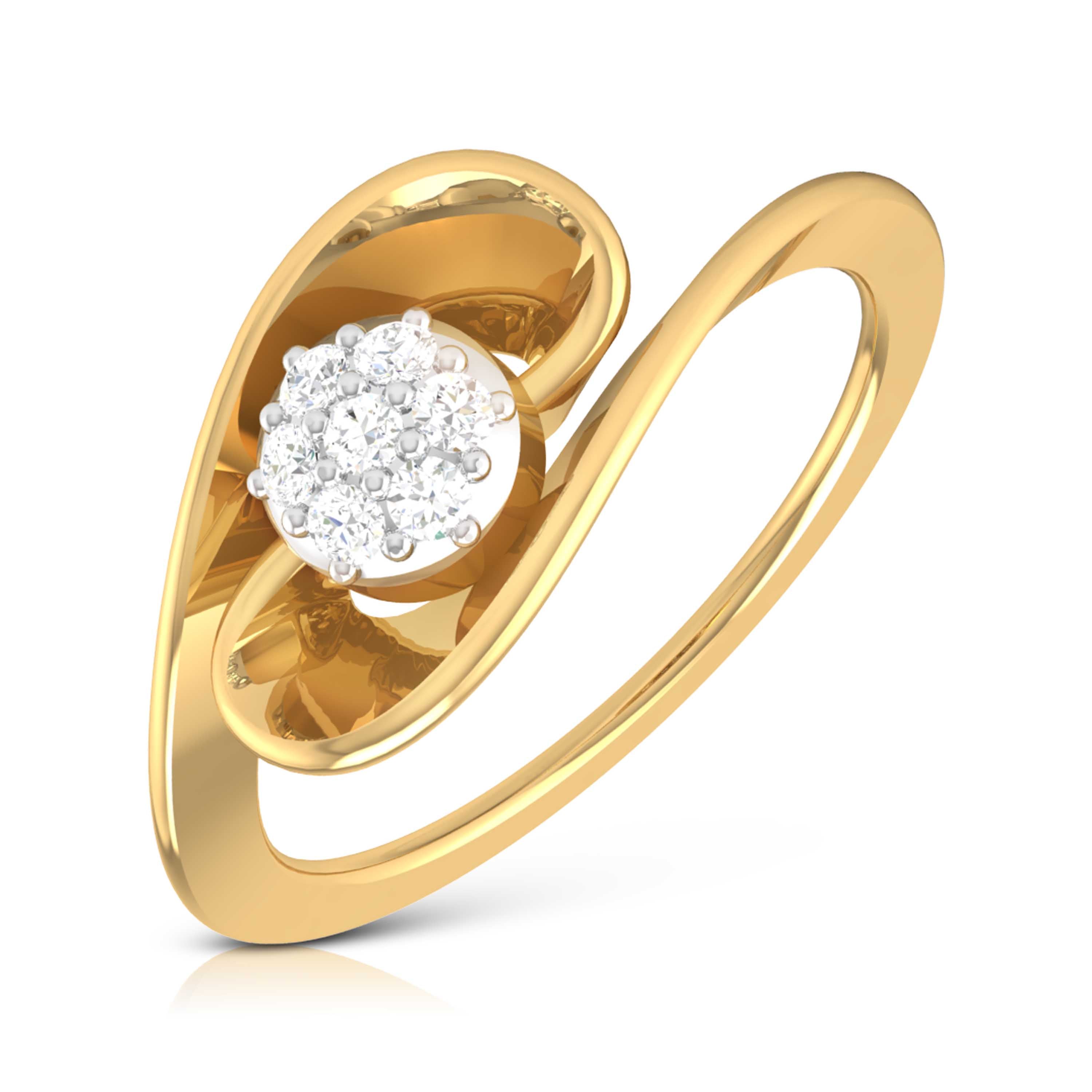 Enchanted Echo Elegance 14Kt Diamond Ring