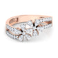 Whispering Willowbloom Diamond Bloom Ring