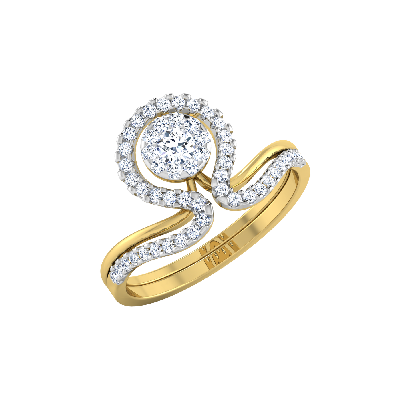 Glimmer Radiance 14Kt Diamond Ring