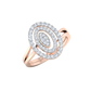 Lagoon 14Kt Diamond Ring For Women