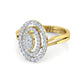 Lagoon 14Kt Diamond Ring For Women