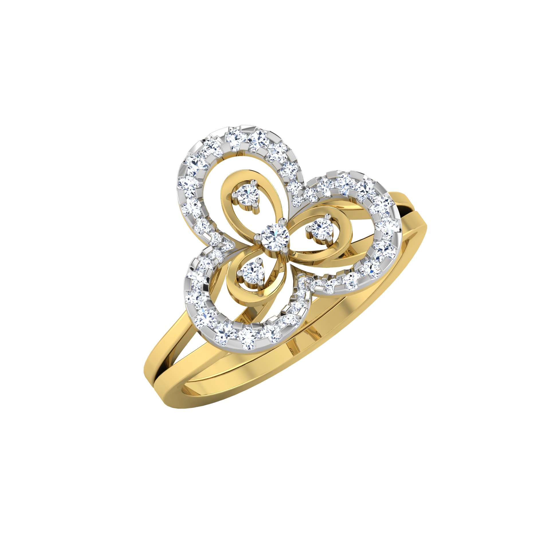 Elegance 14Kt Diamond Ring
