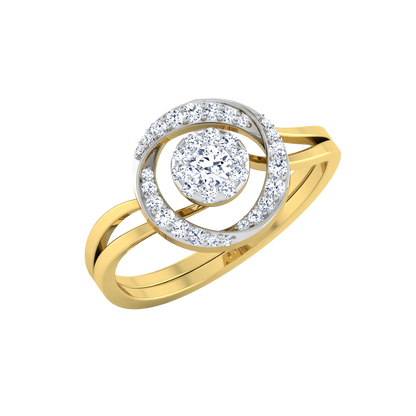Symphony 18Kt Diamond Ring For Women