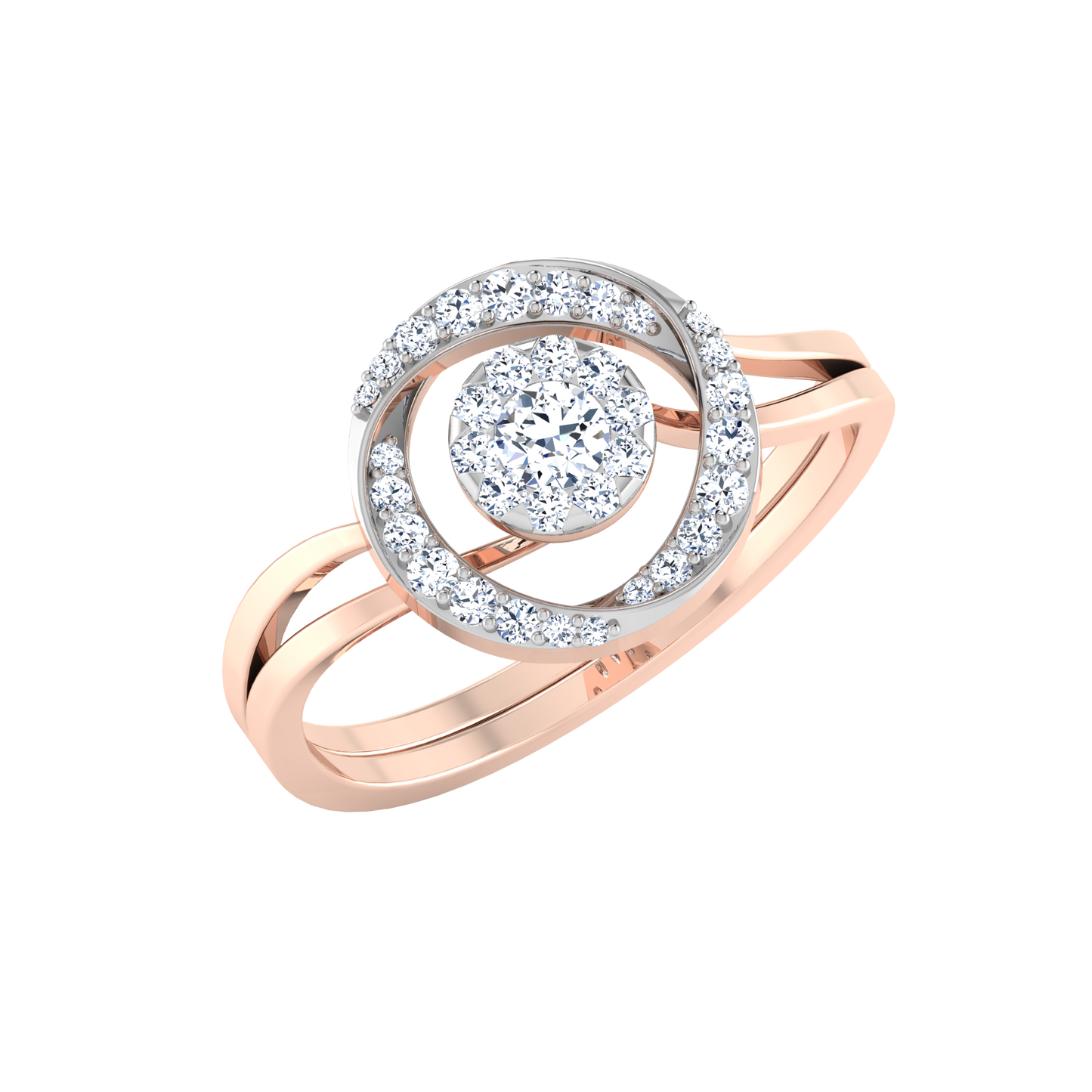 Symphony 18Kt Diamond Ring For Women