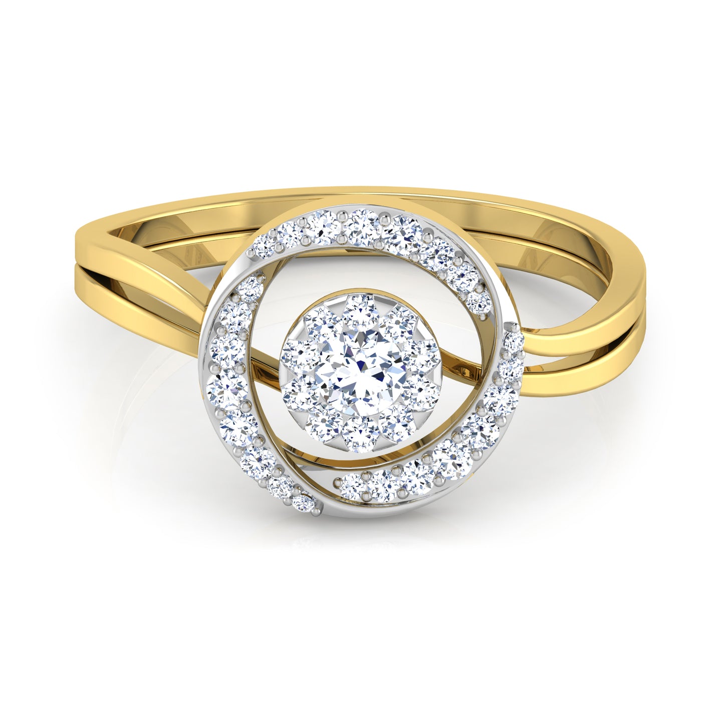 Symphony 18Kt Diamond Ring For Women