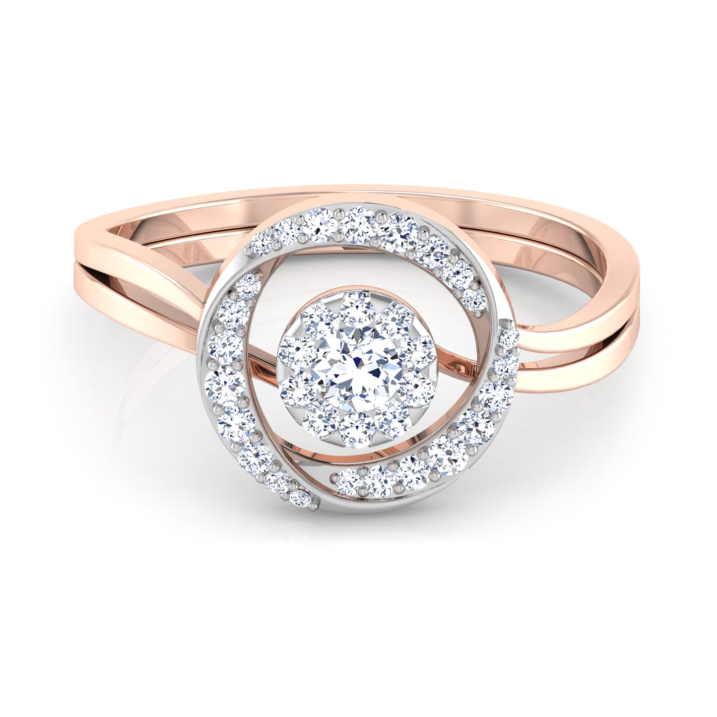 Symphony 18Kt Diamond Ring For Women