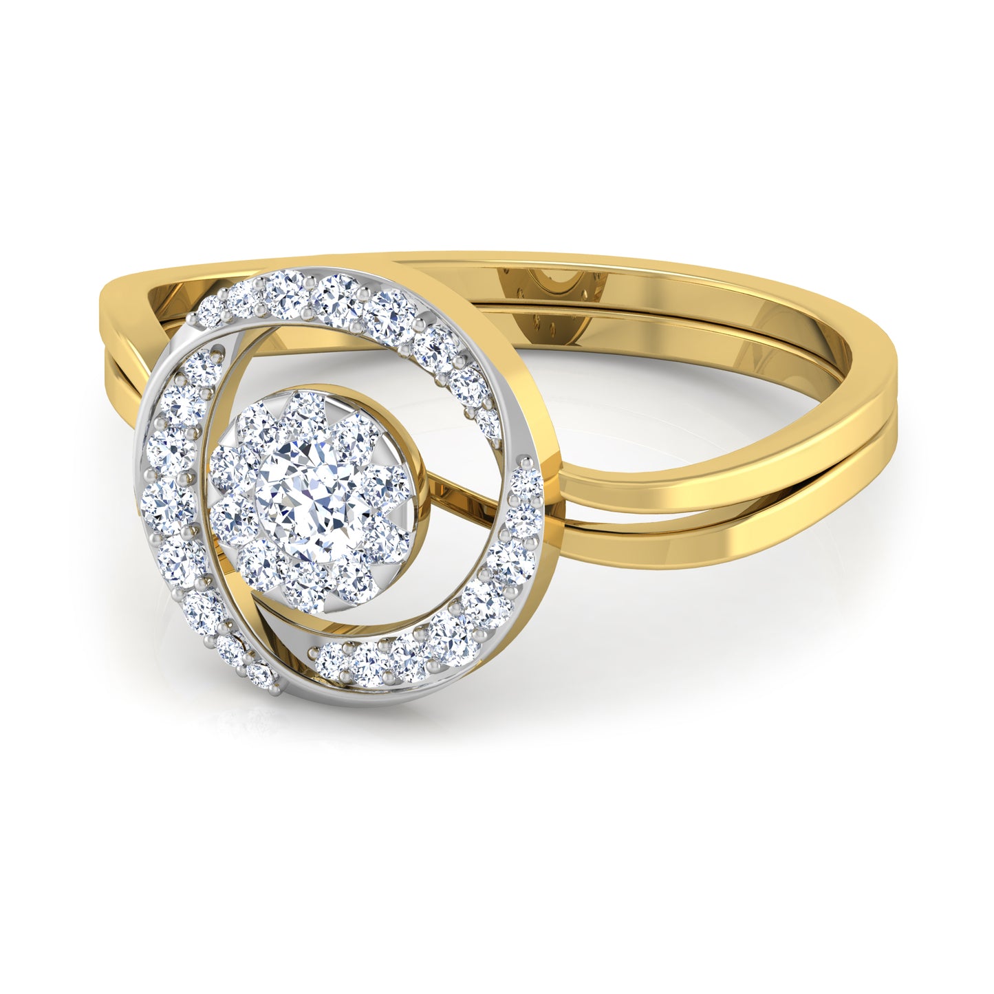 Symphony 18Kt Diamond Ring For Women
