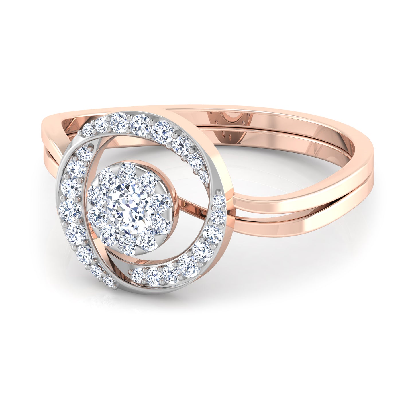 Symphony 18Kt Diamond Ring For Women