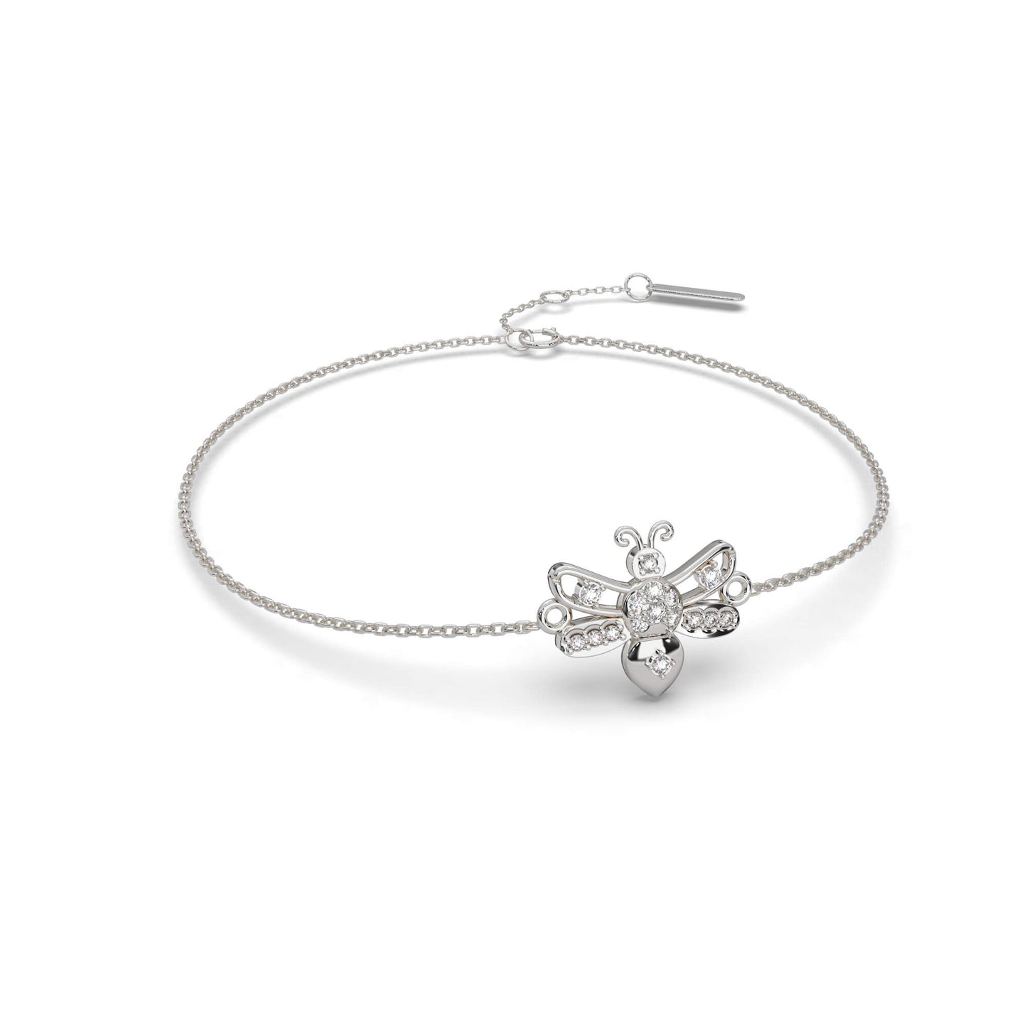 Glimmering Galaxy Diamond Chain Bracelet 18K