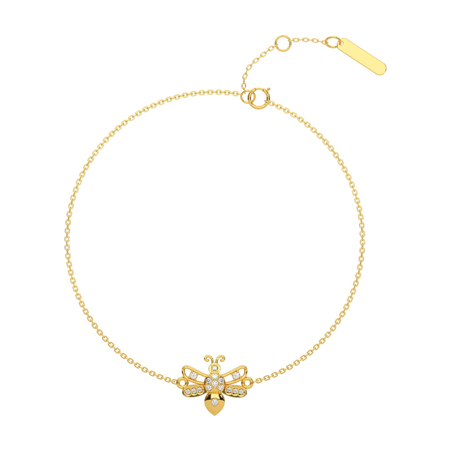 Glimmering Galaxy Diamond Chain Bracelet 18K