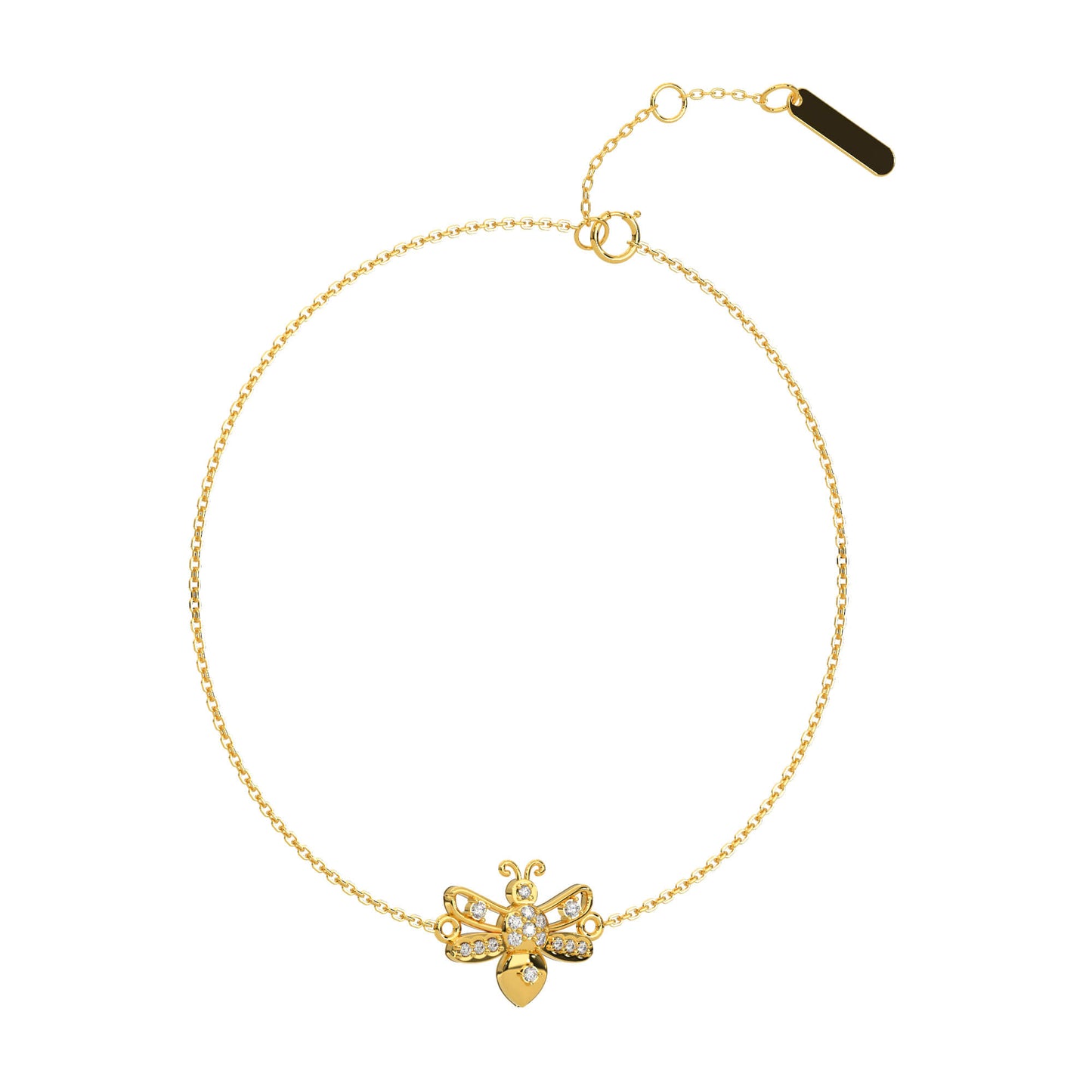 Glimmering Galaxy Diamond Chain Bracelet 18K