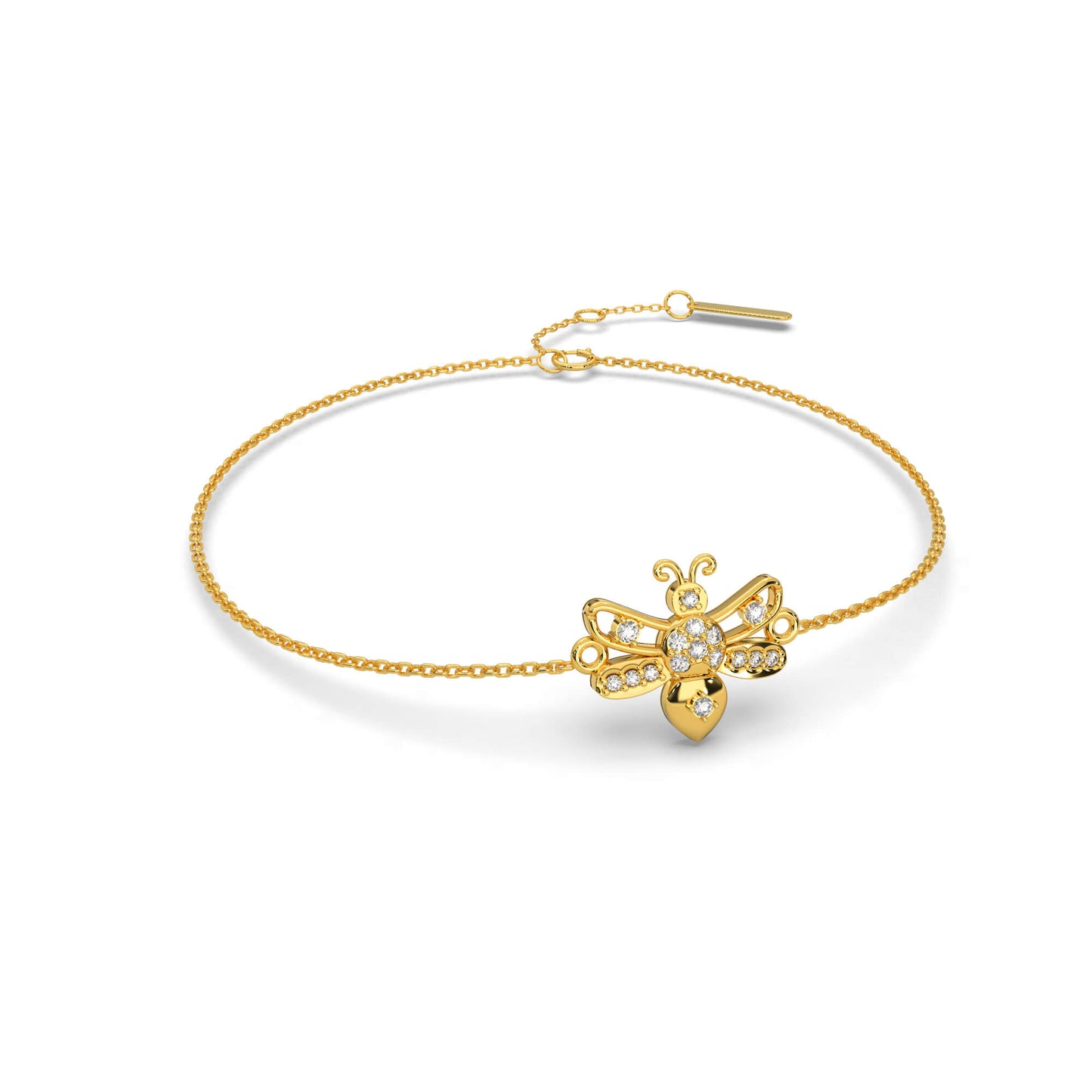 Glimmering Galaxy Diamond Chain Bracelet 18K