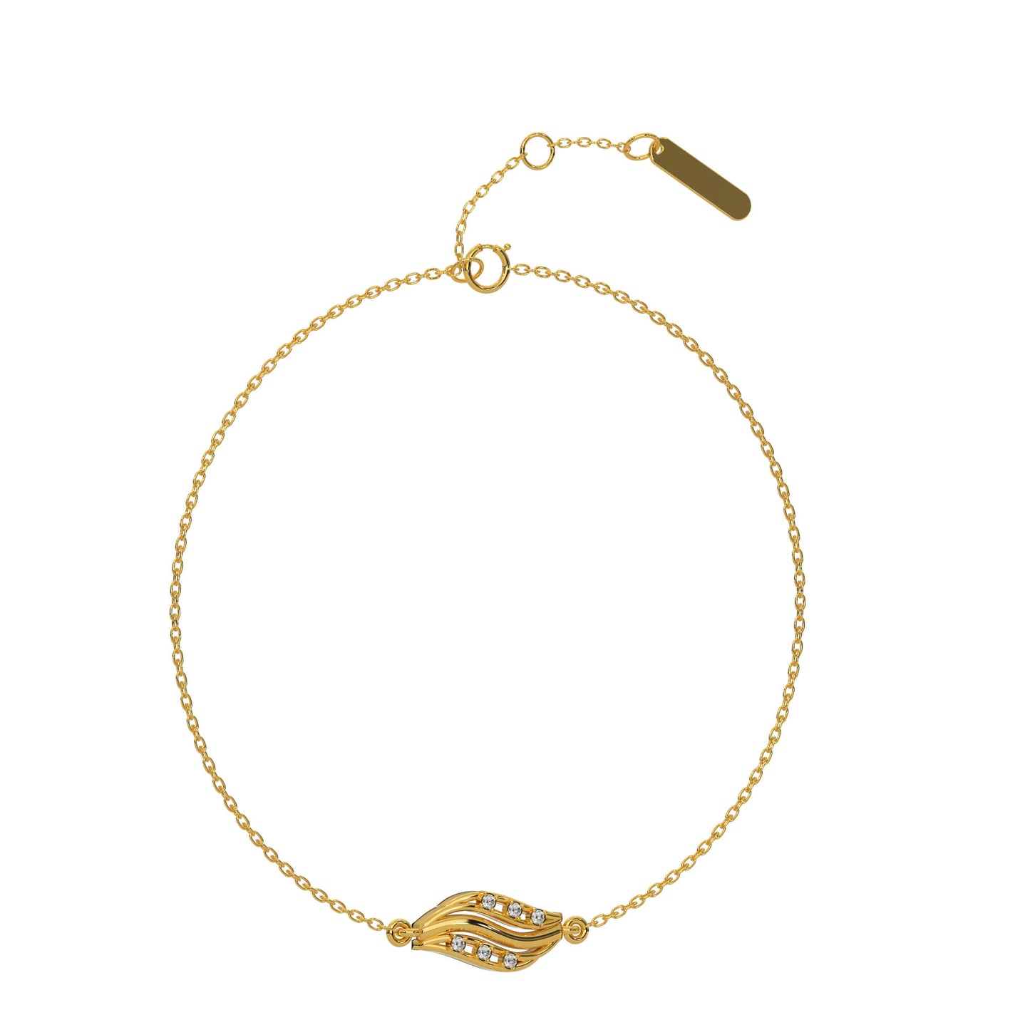Sparkling Sands Chain Bracelet 18K