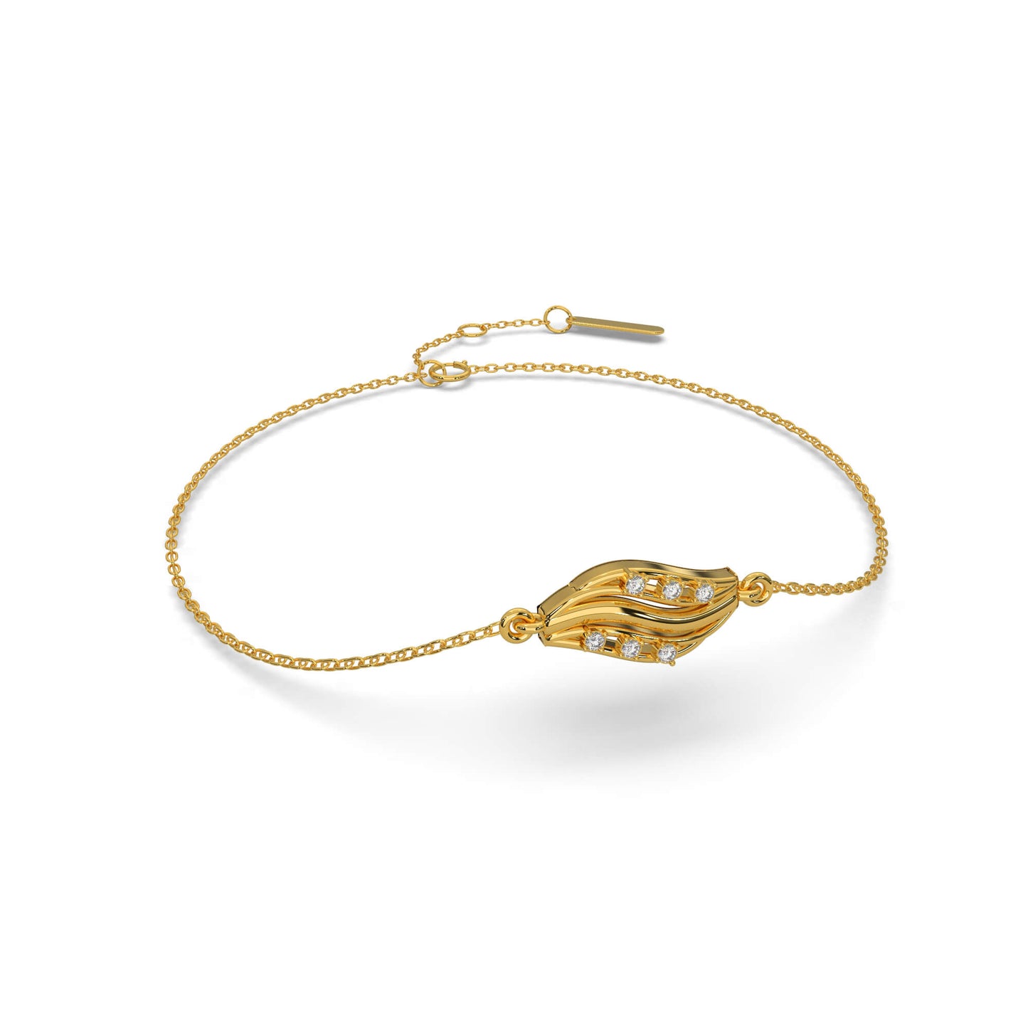 Sparkling Sands Chain Bracelet 18K