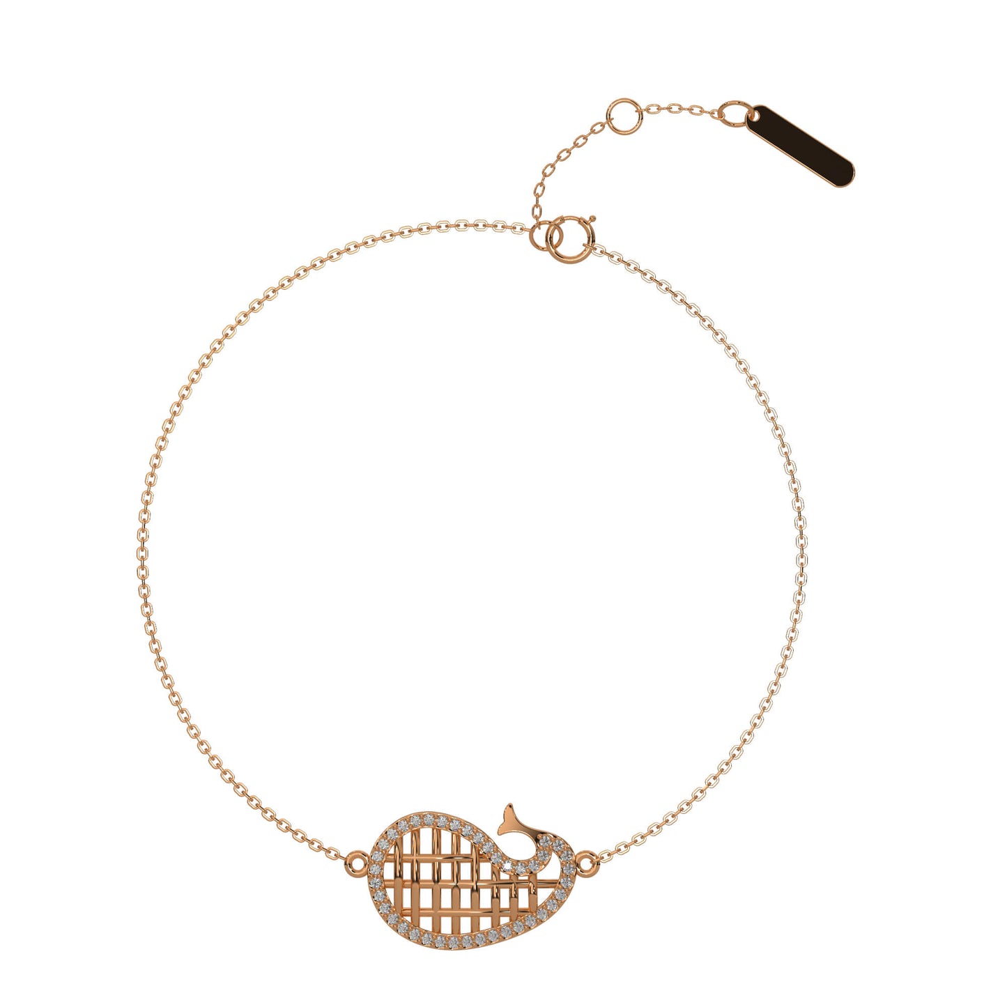 Glimmering Gracefulness Chain Bracelet 18K