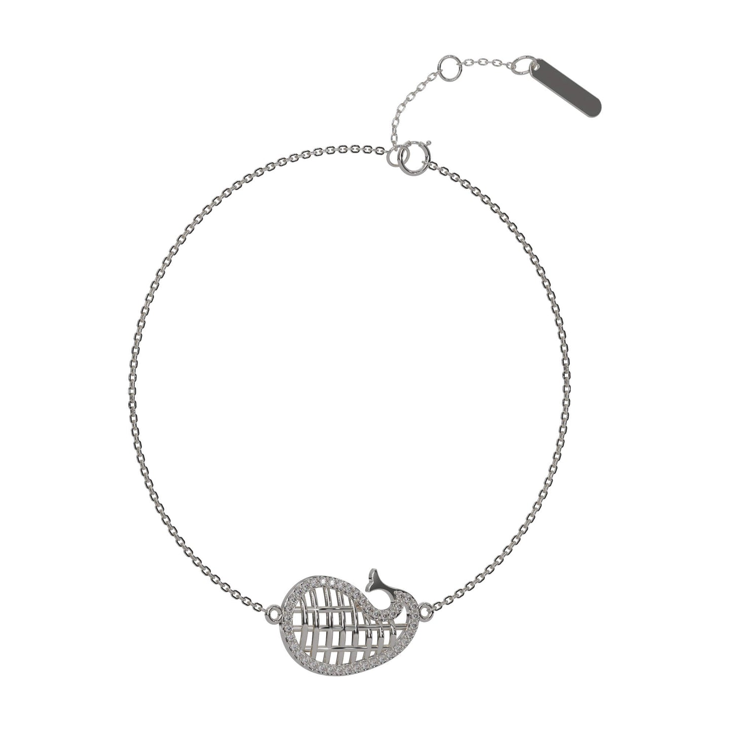 Glimmering Gracefulness Chain Bracelet 18K