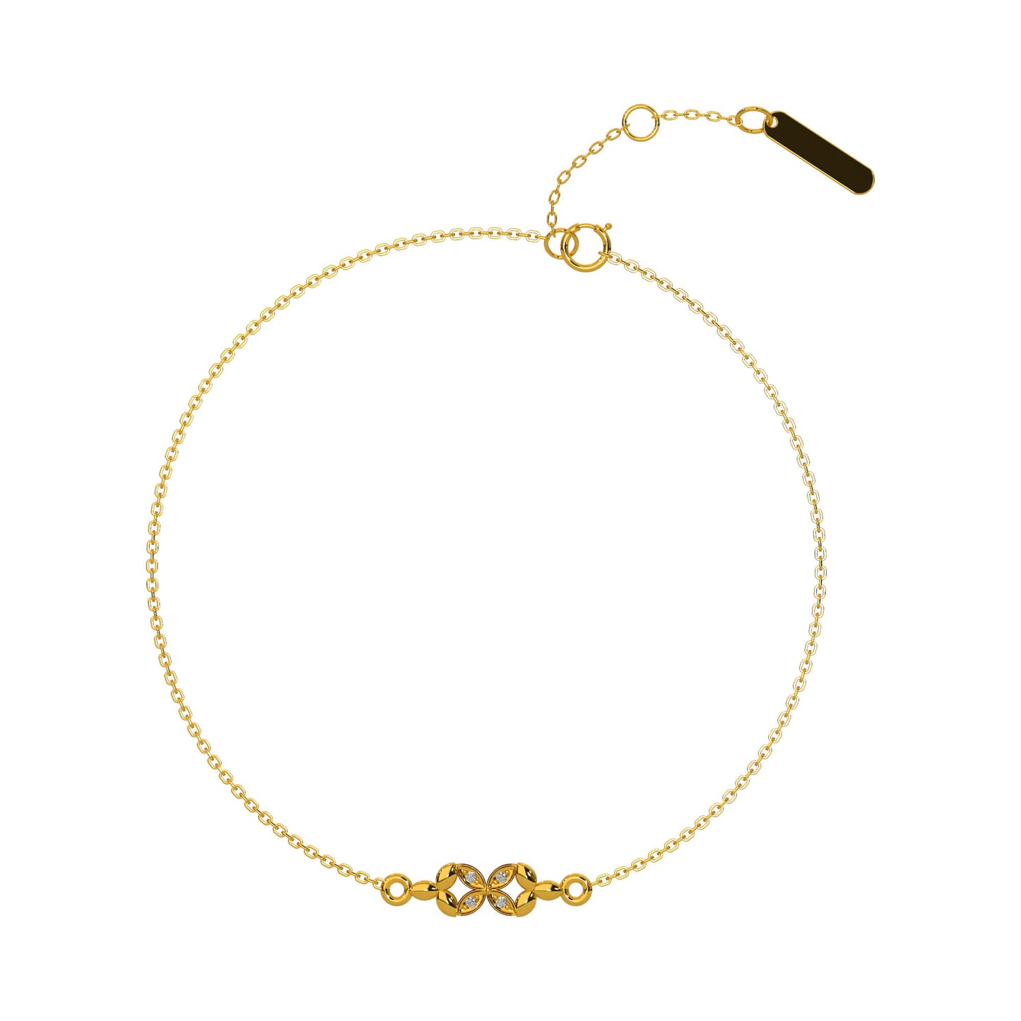 Radiant Rhapsody Chain Bracelet 18K