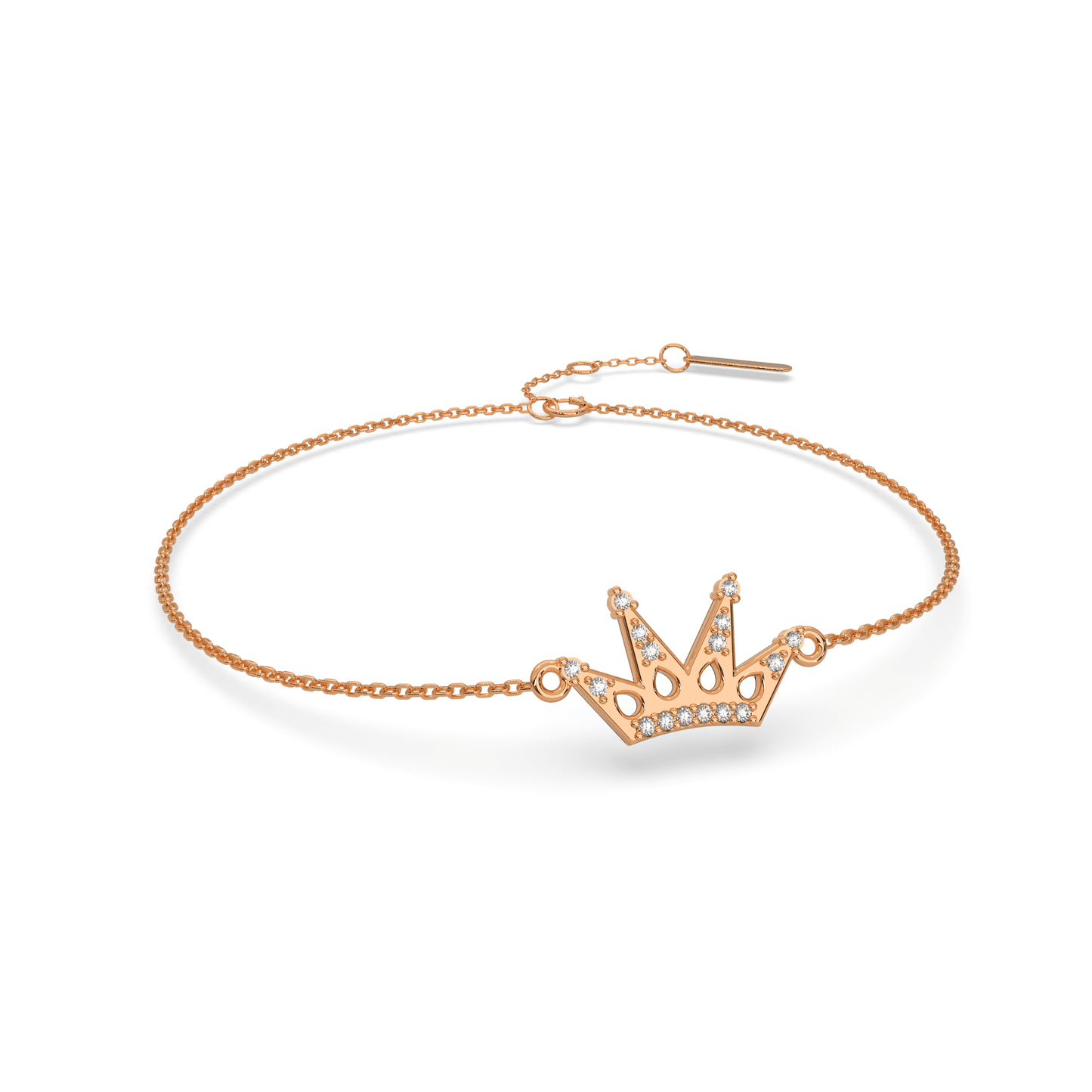 Glittering Glamour Diamond Chain Bracelet 18K