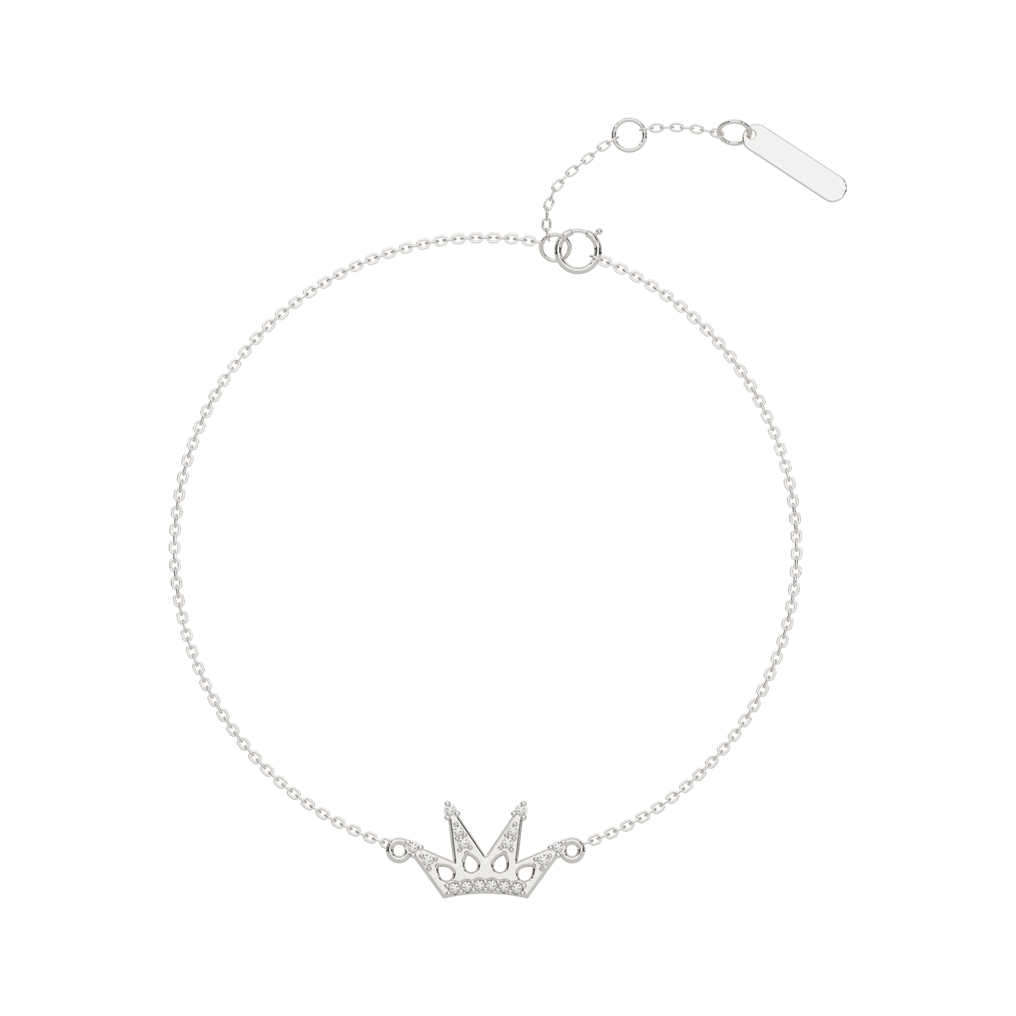 Glittering Glamour Diamond Chain Bracelet 18K