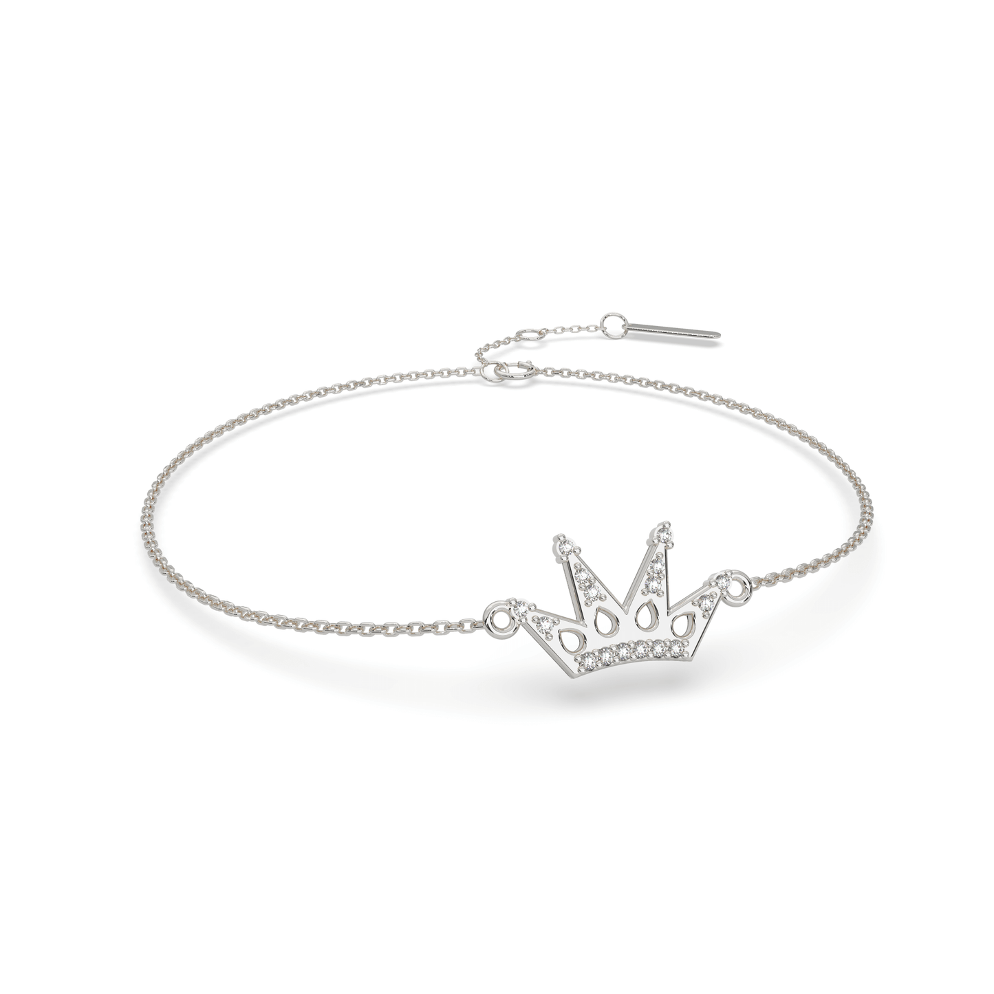 Glittering Glamour Diamond Chain Bracelet 18K