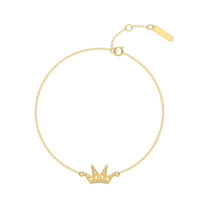 Glittering Glamour Diamond Chain Bracelet 18K