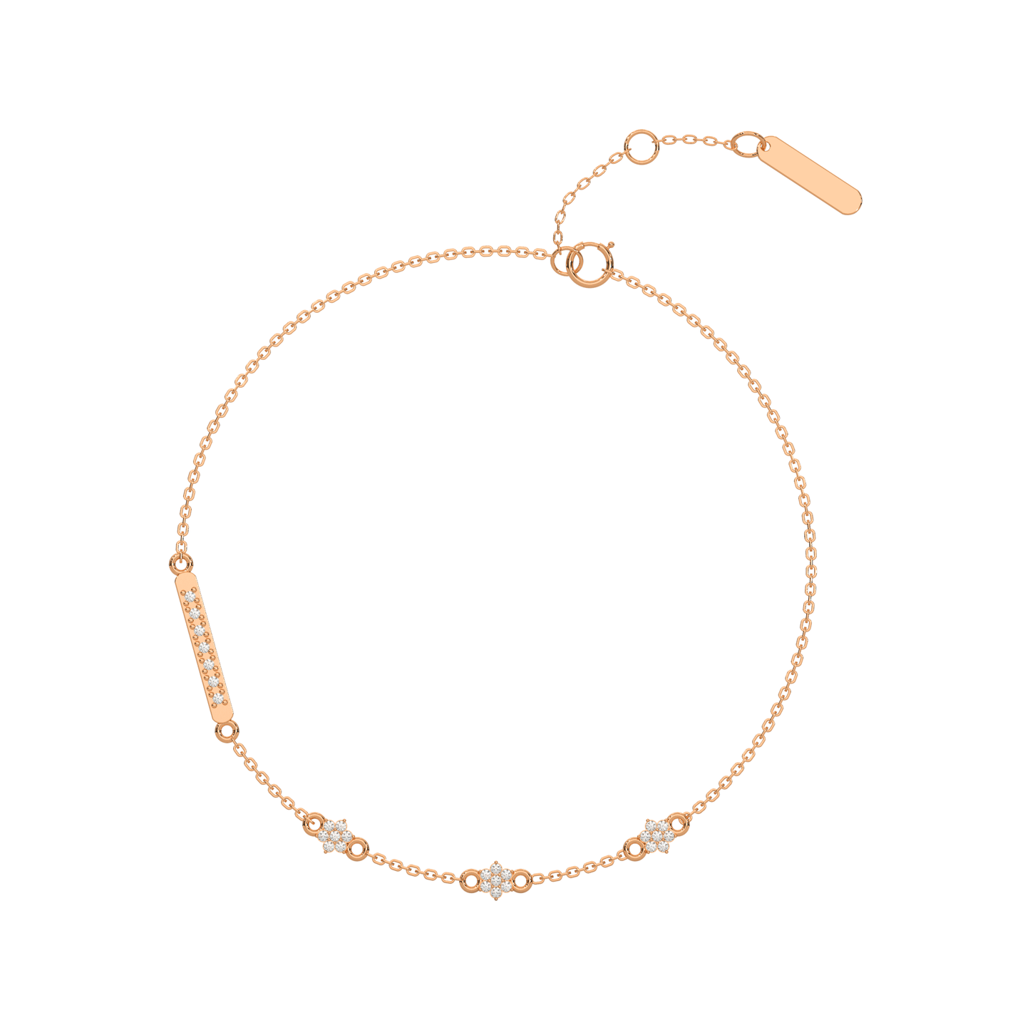 Shimmering Splendor Chain Bracelet 18K