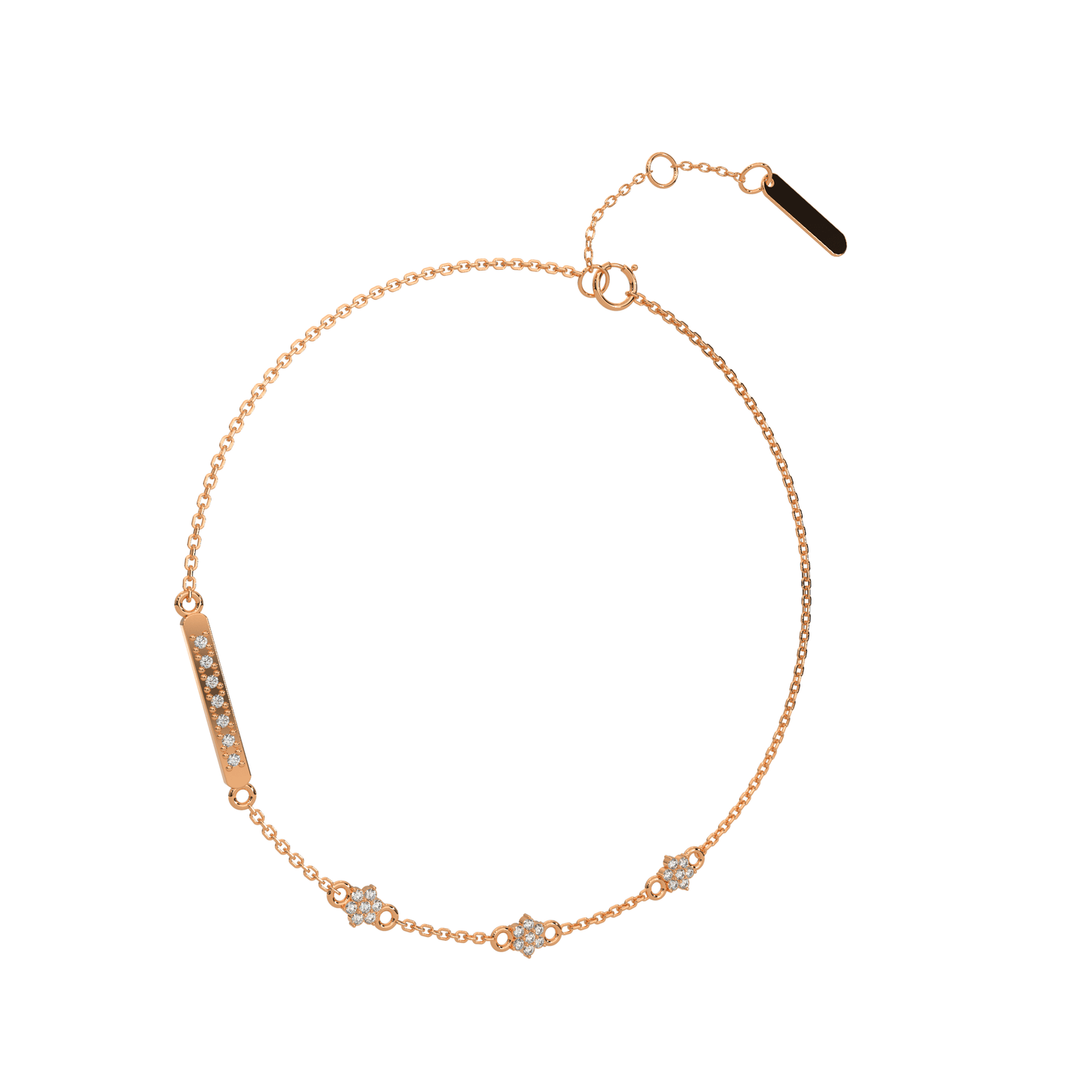 Shimmering Splendor Chain Bracelet 18K