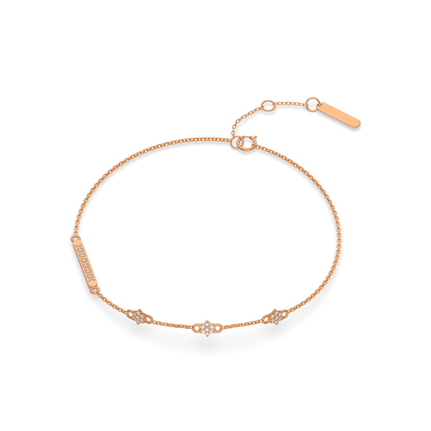 Shimmering Splendor Chain Bracelet 18K
