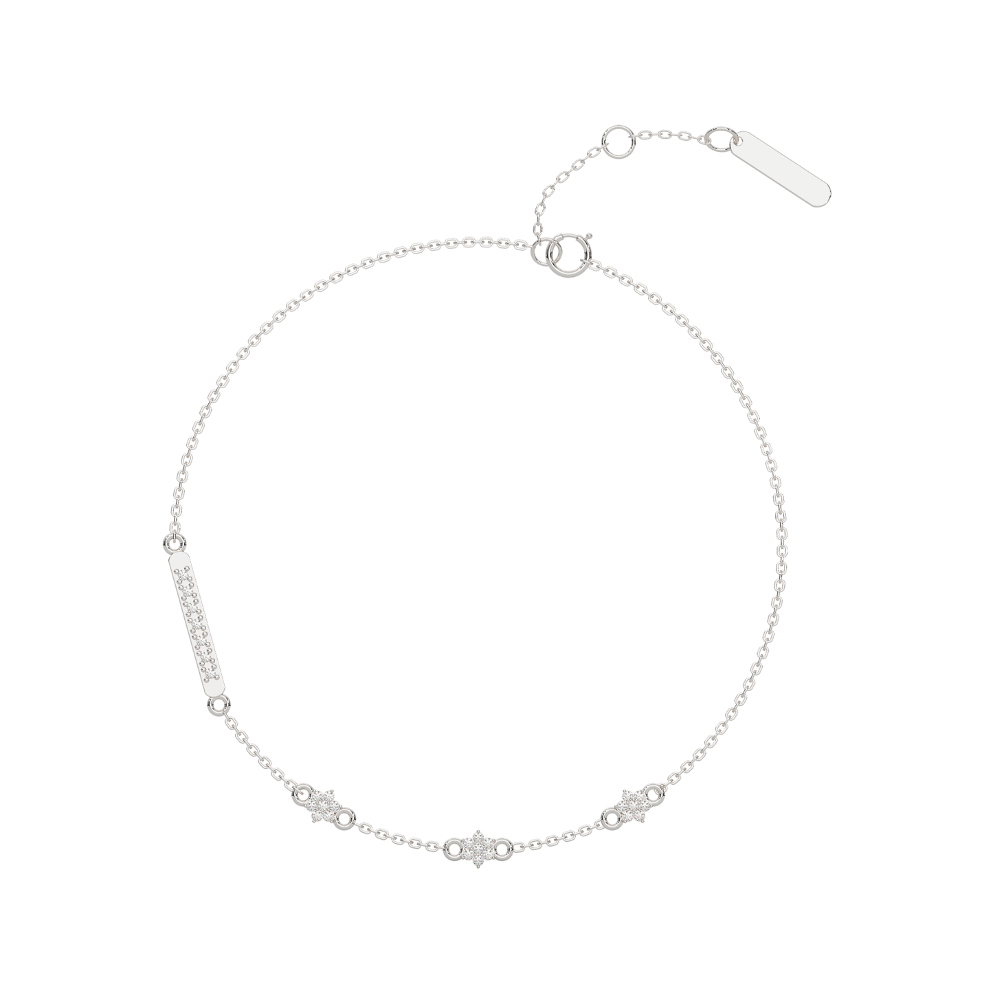 Shimmering Splendor Chain Bracelet 18K
